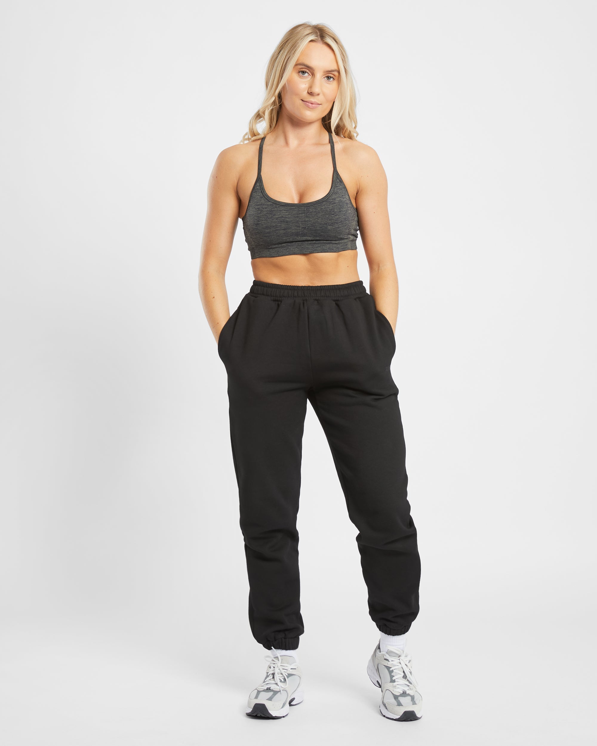 Premium Oversized Joggers - Zwart