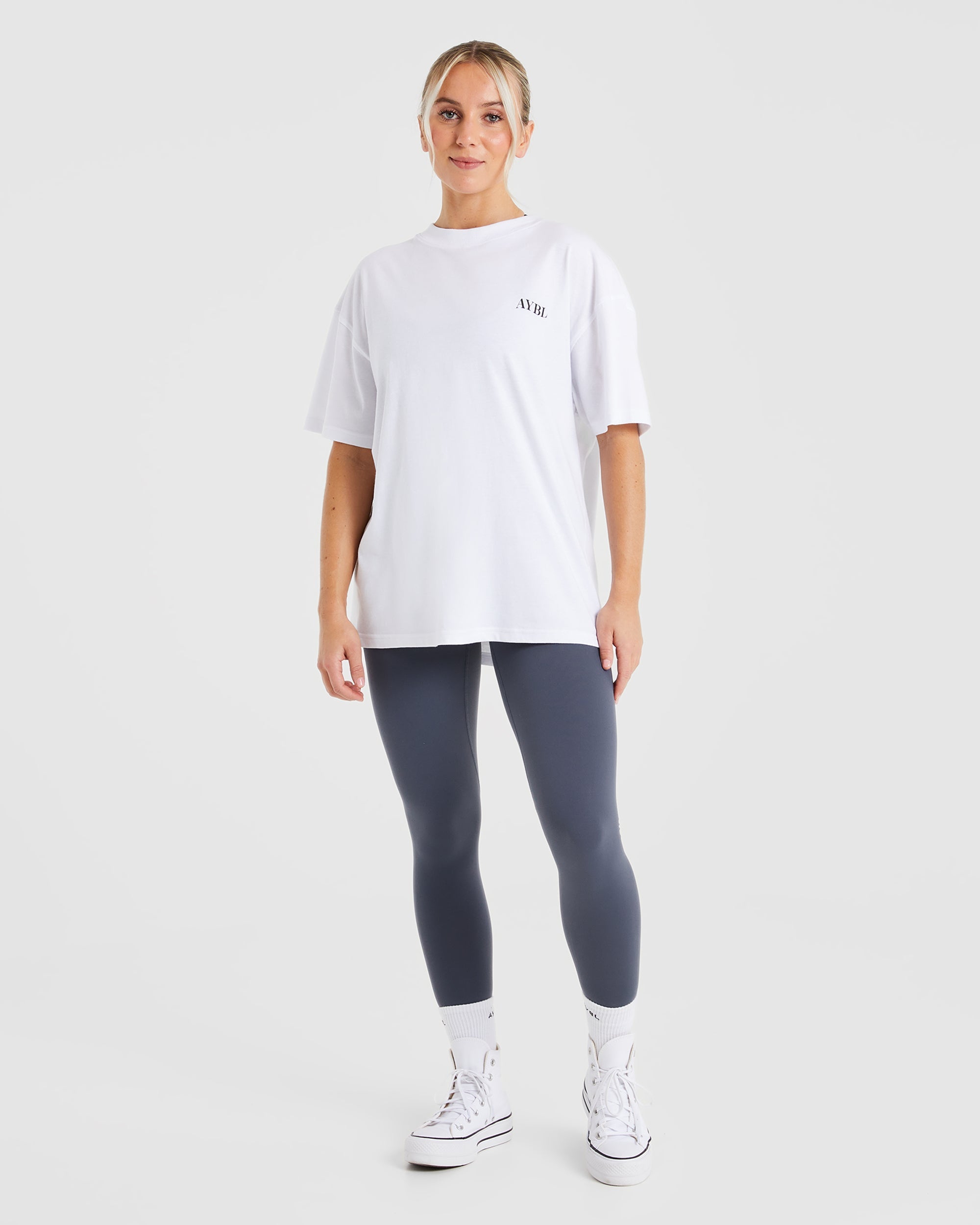 Be Good To Yourself Oversized T Shirt - Wit