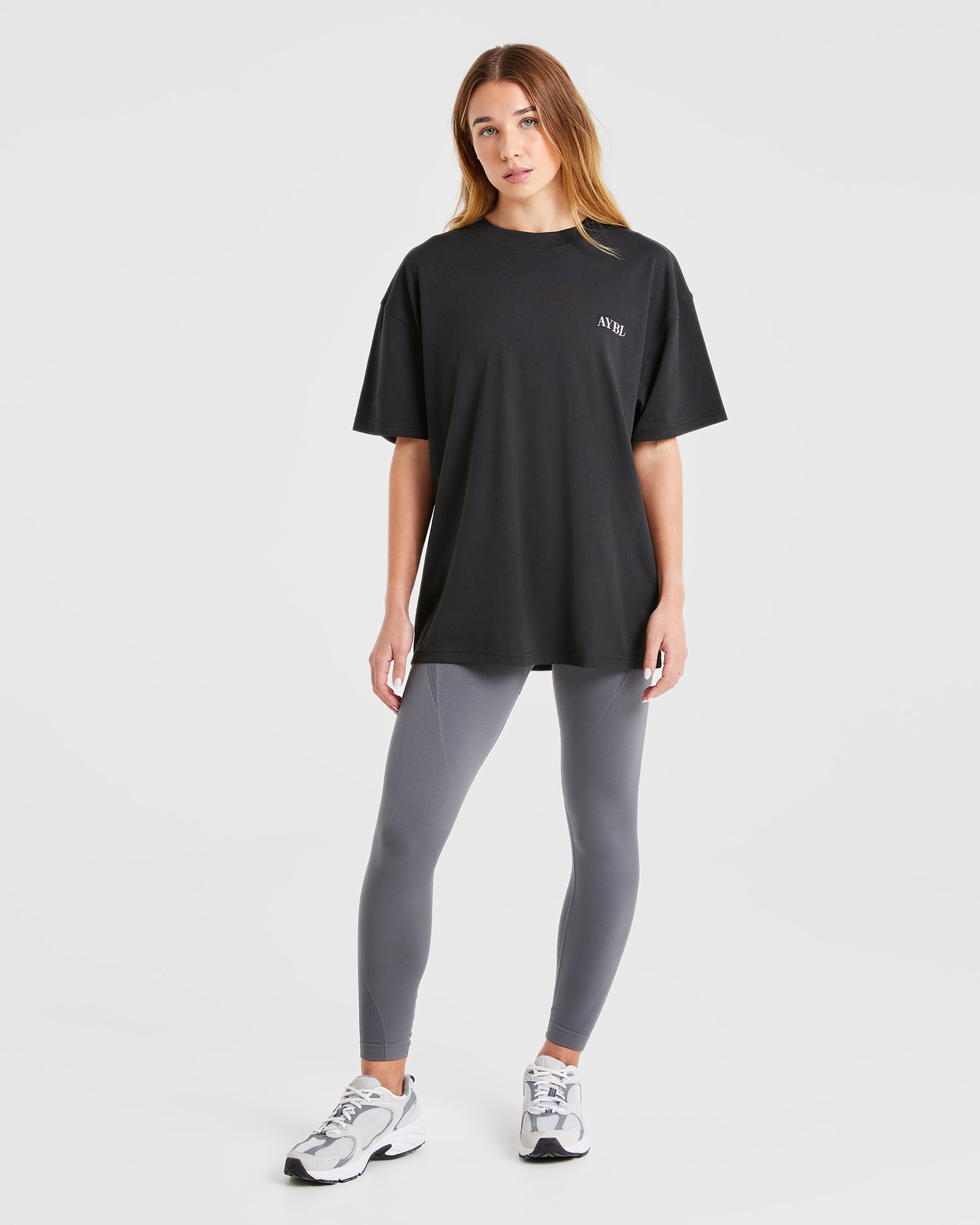 Be Good To Yourself Oversized T Shirt - Zwart