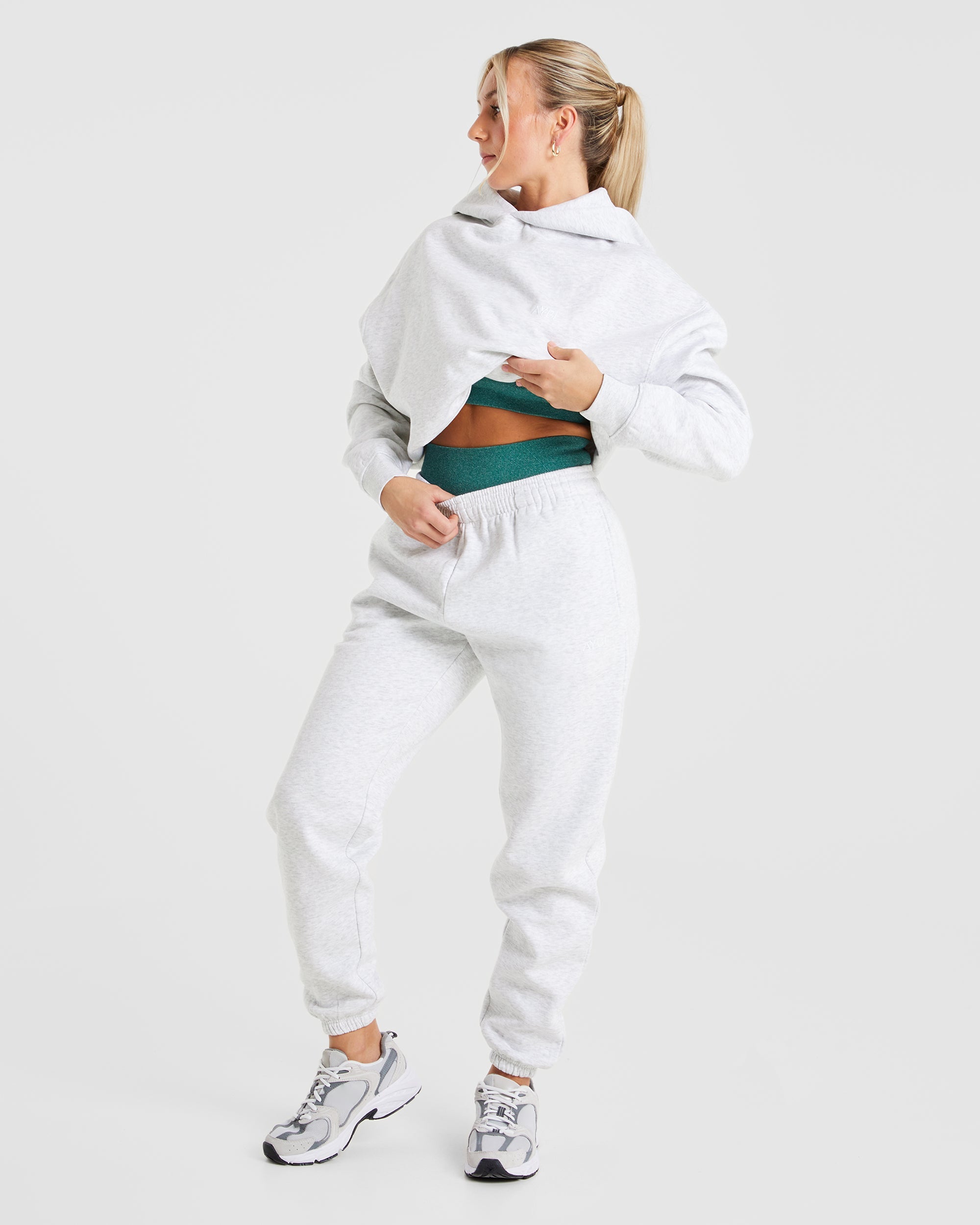 Premium Oversized Hoodie - Heather Grijs