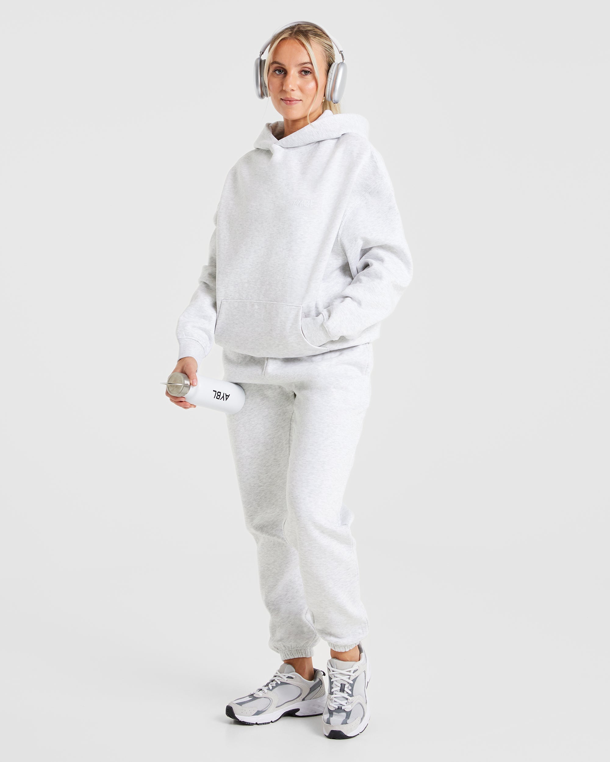 Premium Oversized Hoodie - Heather Grijs