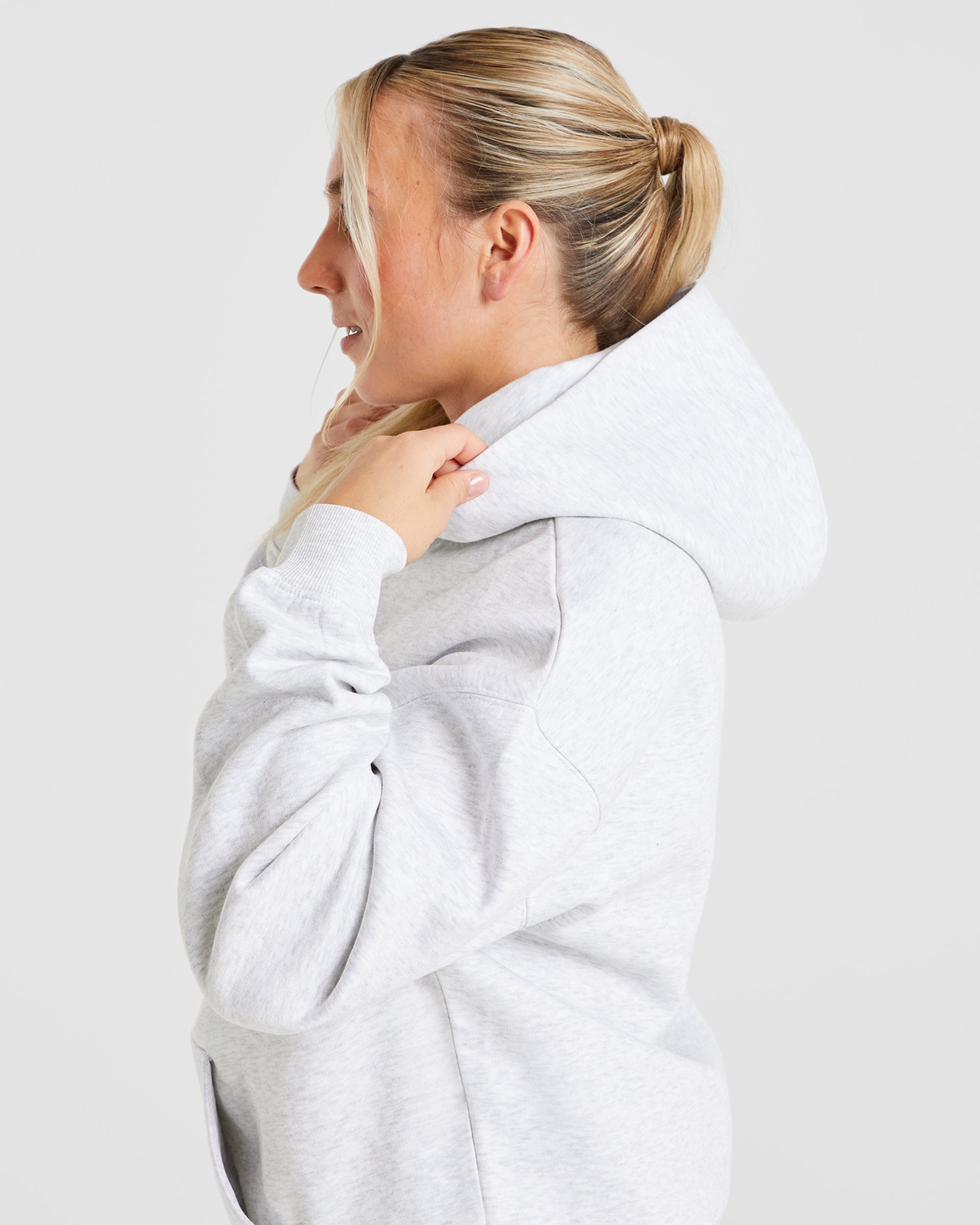 Premium Oversized Hoodie - Heather Grijs