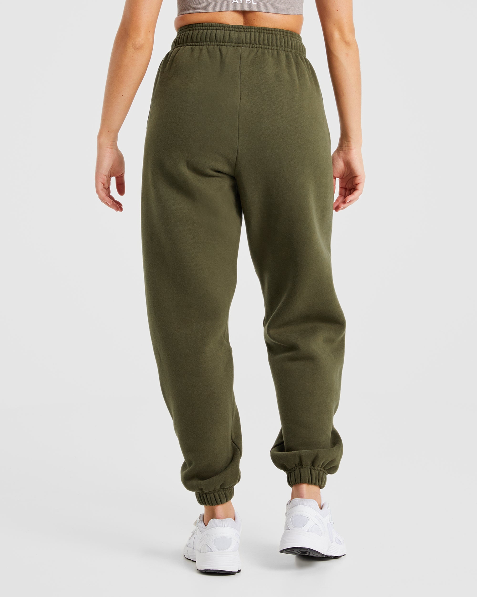 Varsity Oversized Joggers Khaki