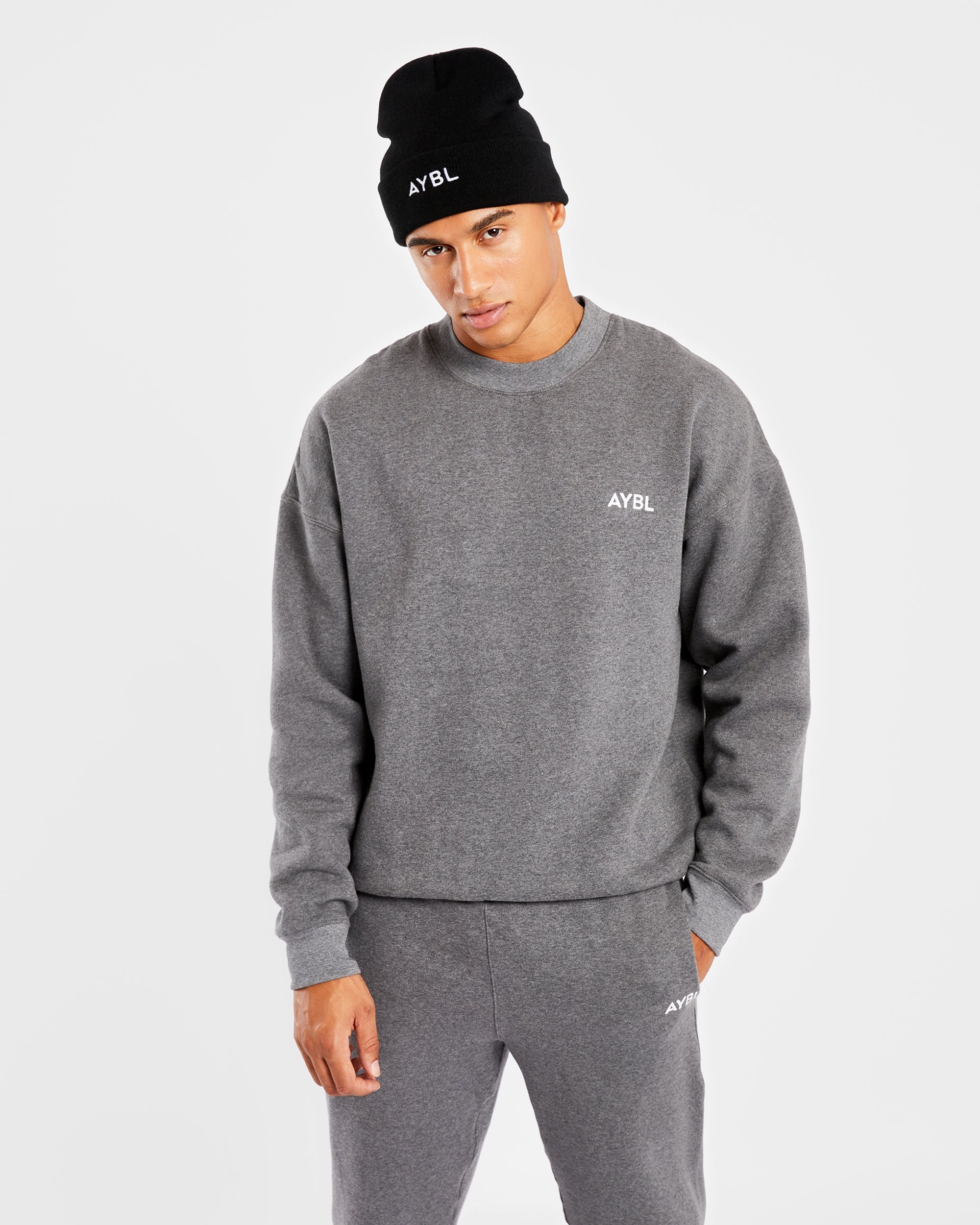 Embroidered Beanie - Zwart