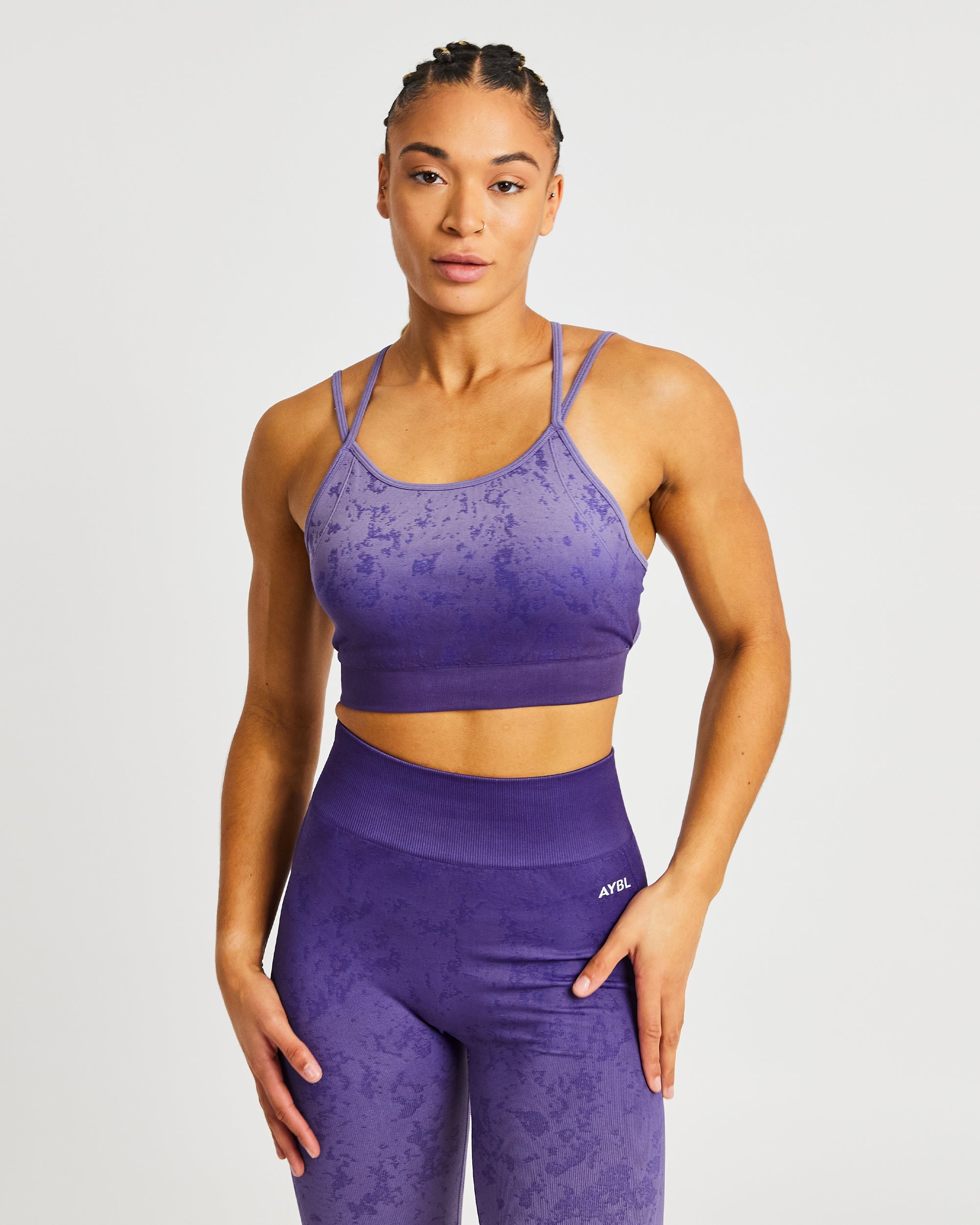 Flare Seamless Sports Bra - Paars