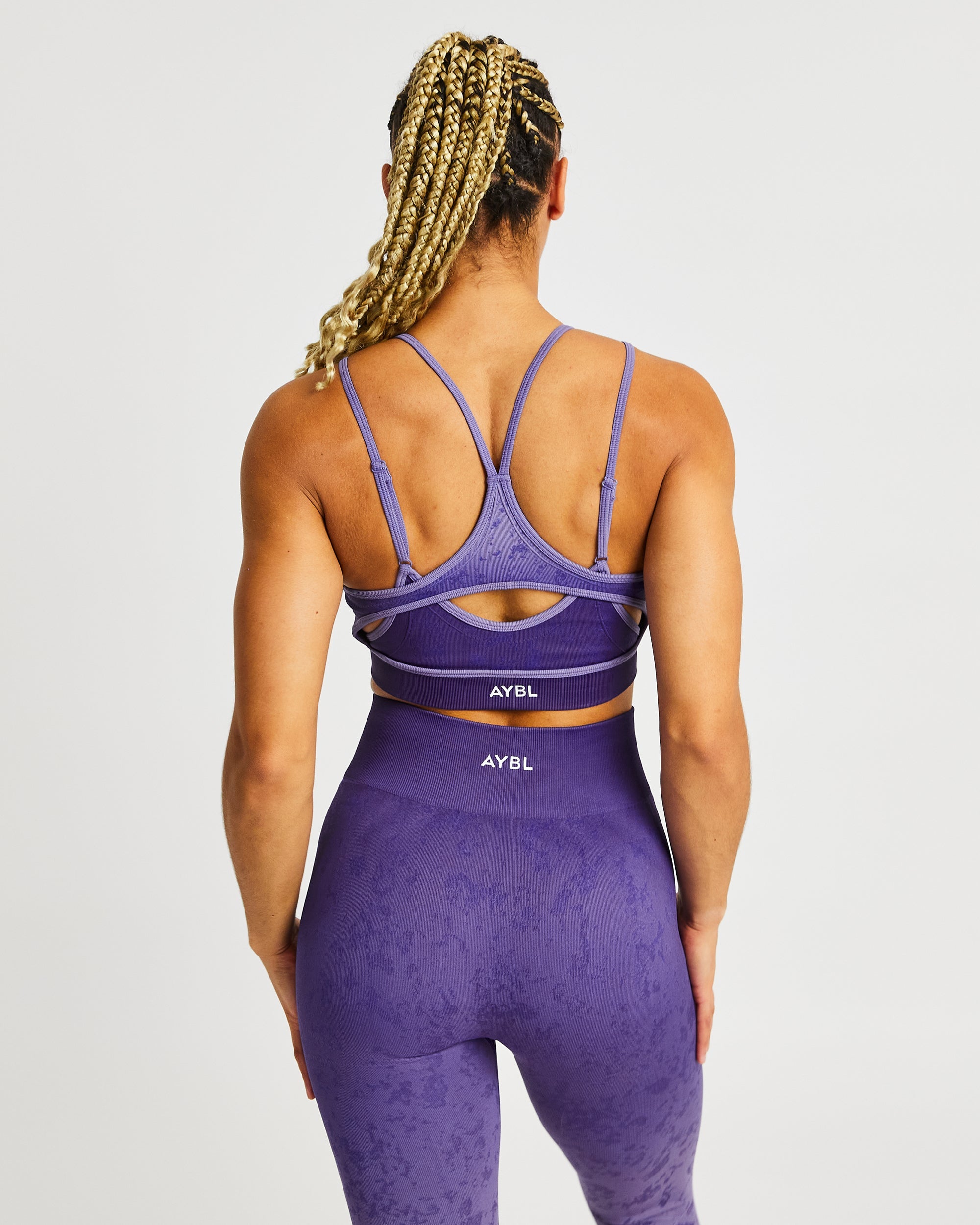 Flare Seamless Sports Bra - Paars