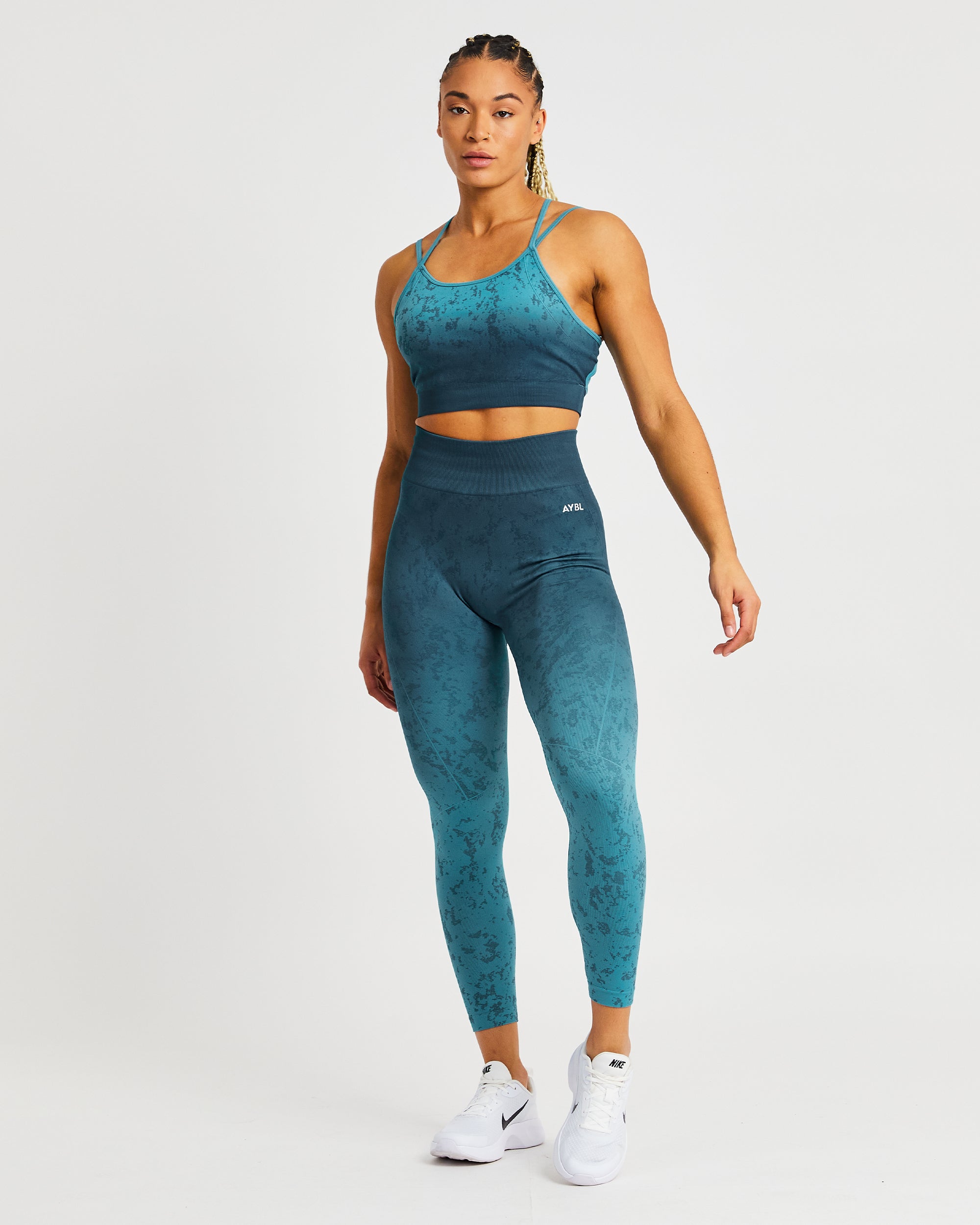 Flare Seamless Sports Bra - Groenblauw