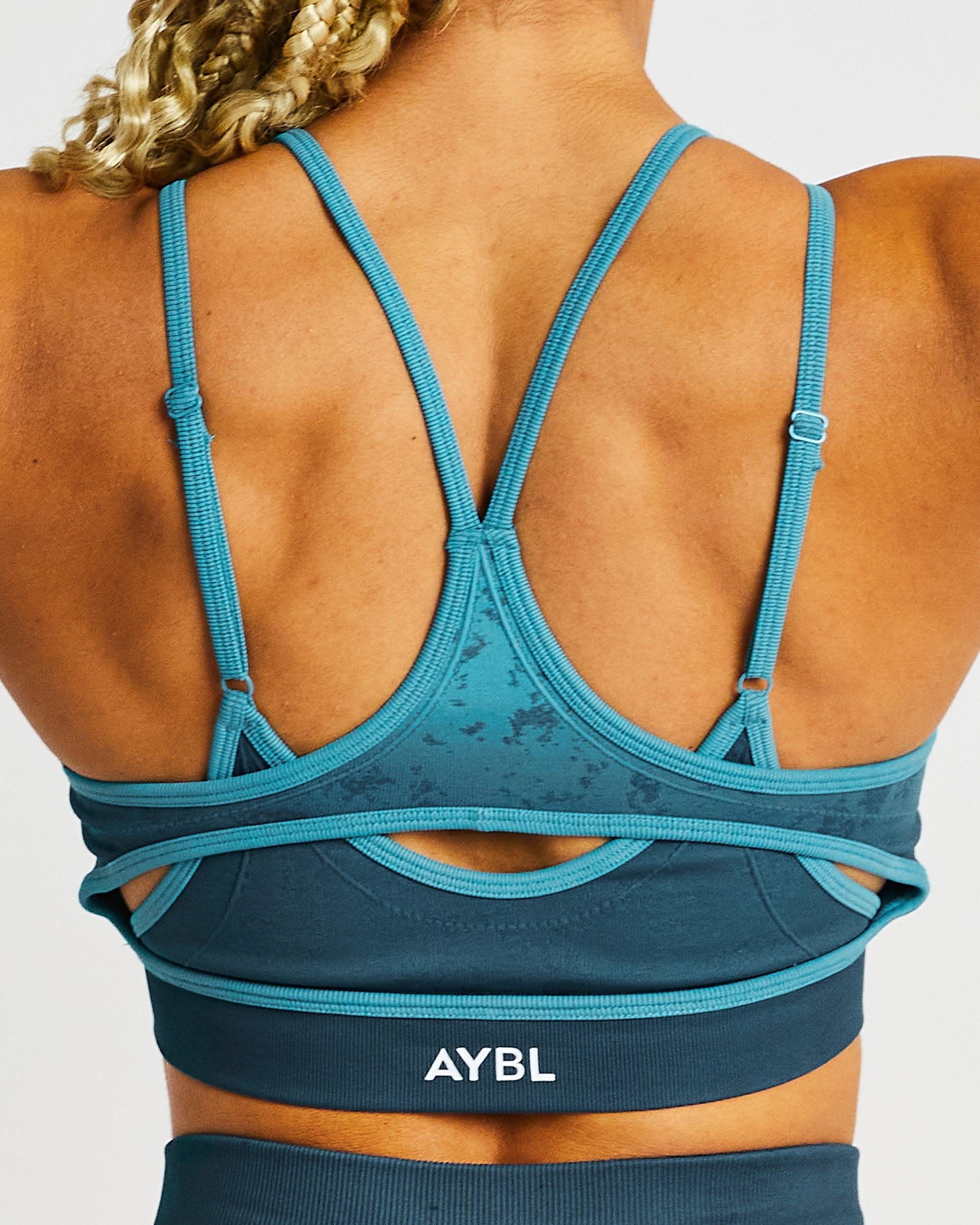 Flare Seamless Sports Bra - Groenblauw