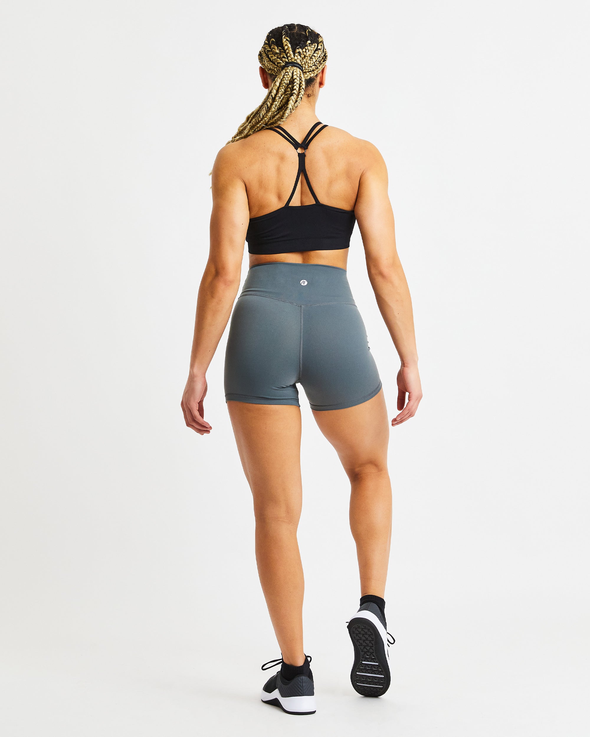 Essential Seamless Ruched Sports Bra - Zwart