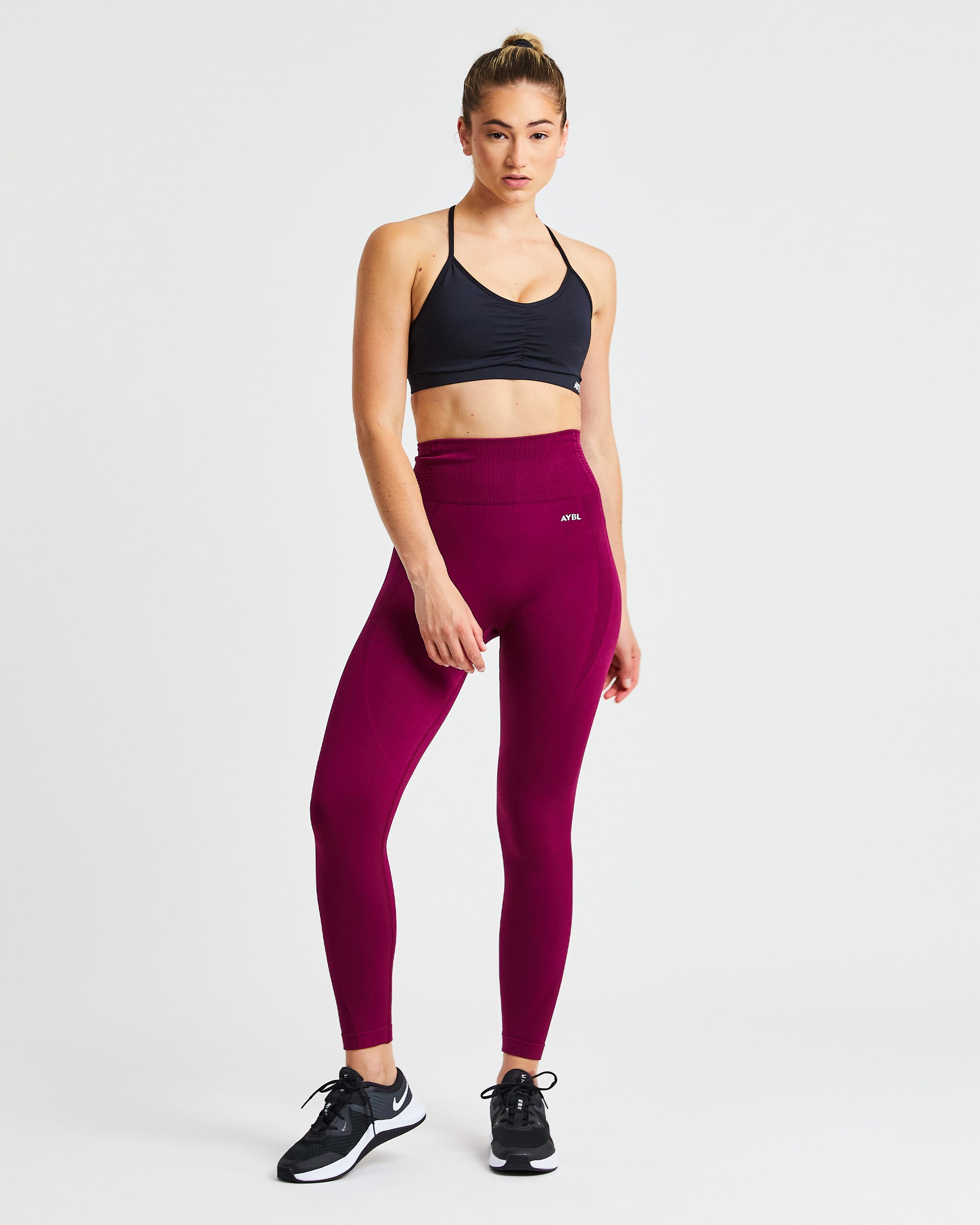 Essential Ruched Sports Bra - Zwart