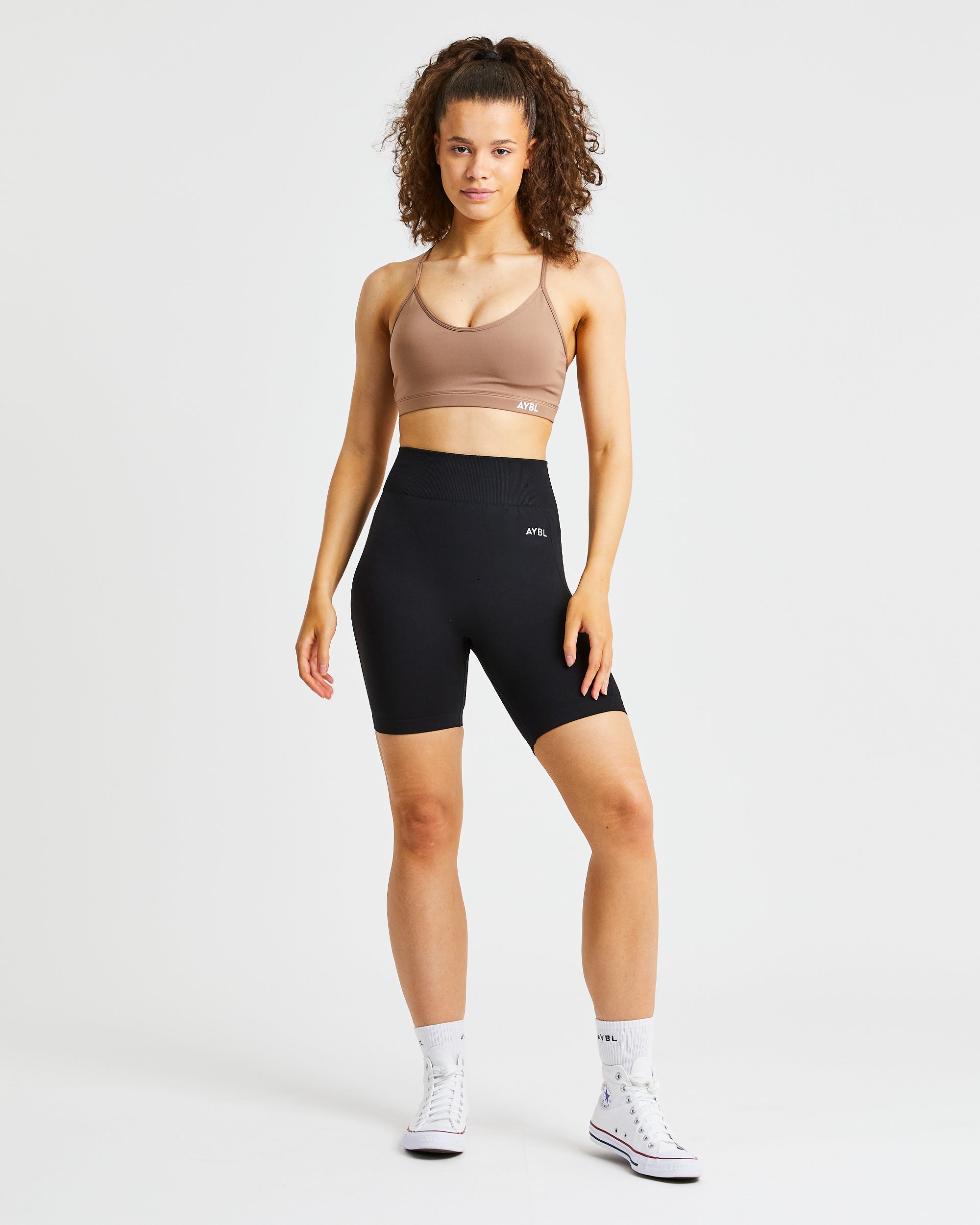 Essential V Neck Sports Bra - Bruin