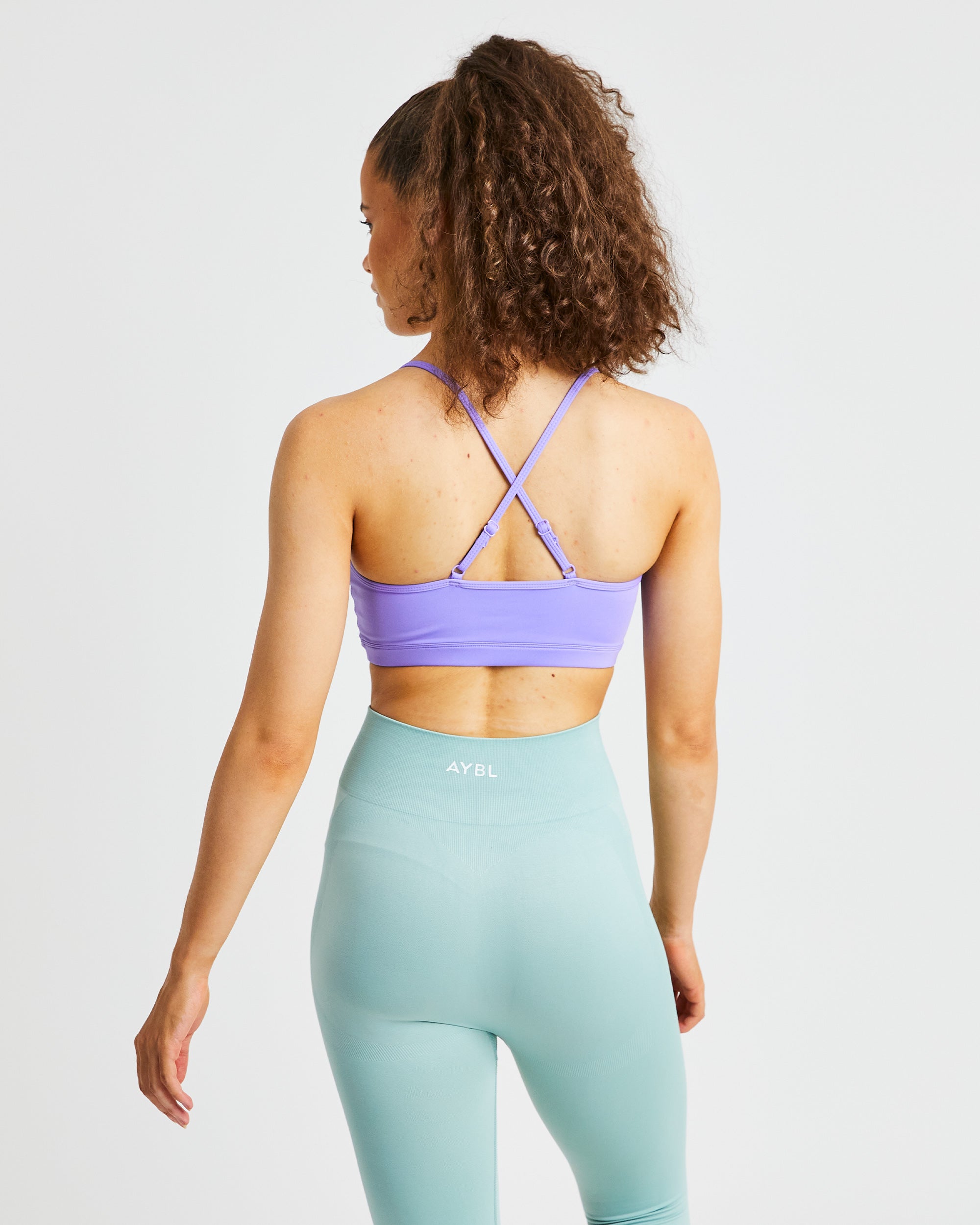 Essential V Neck Sports Bra - Paars