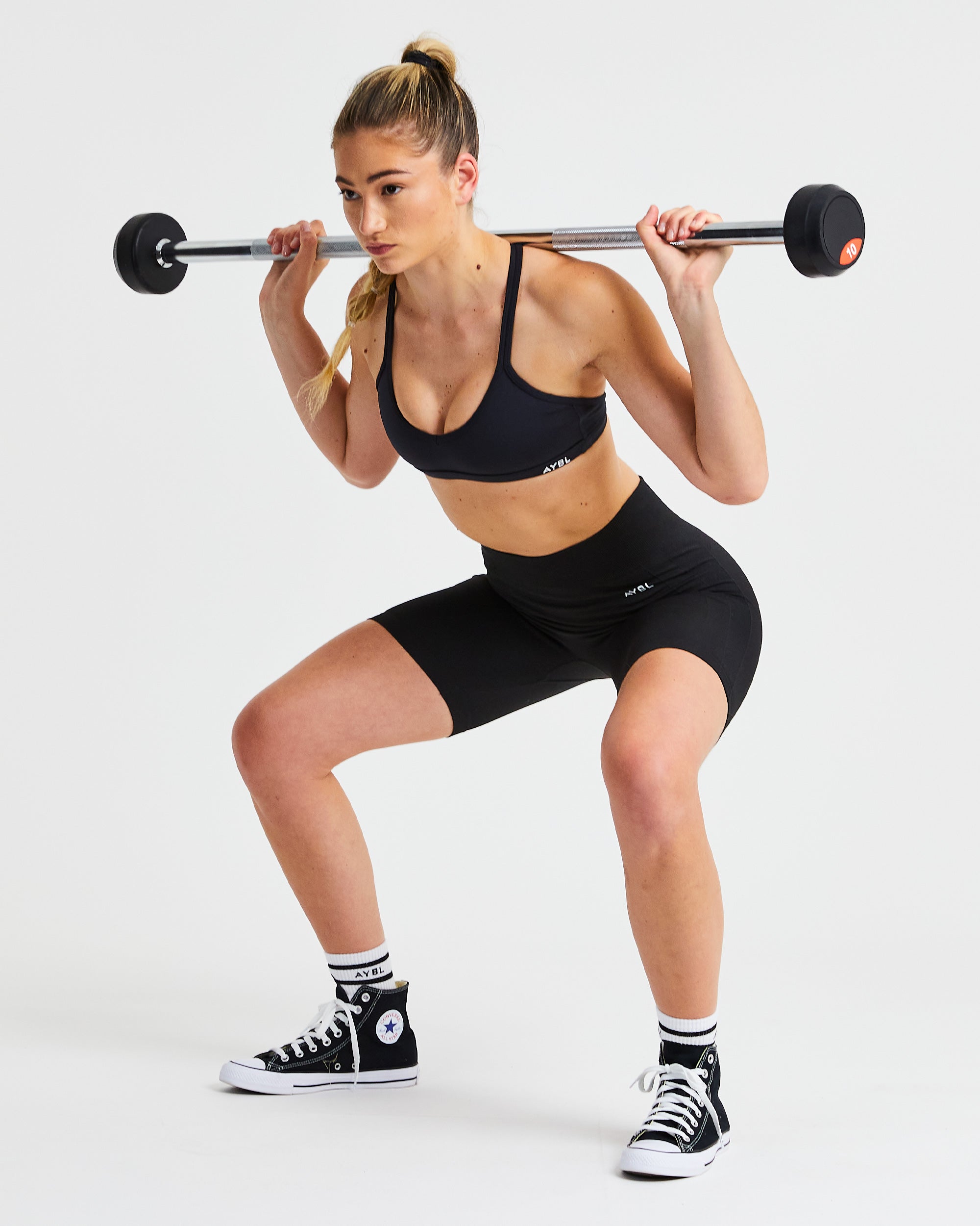 Essential Strappy Sports Bra - Zwart