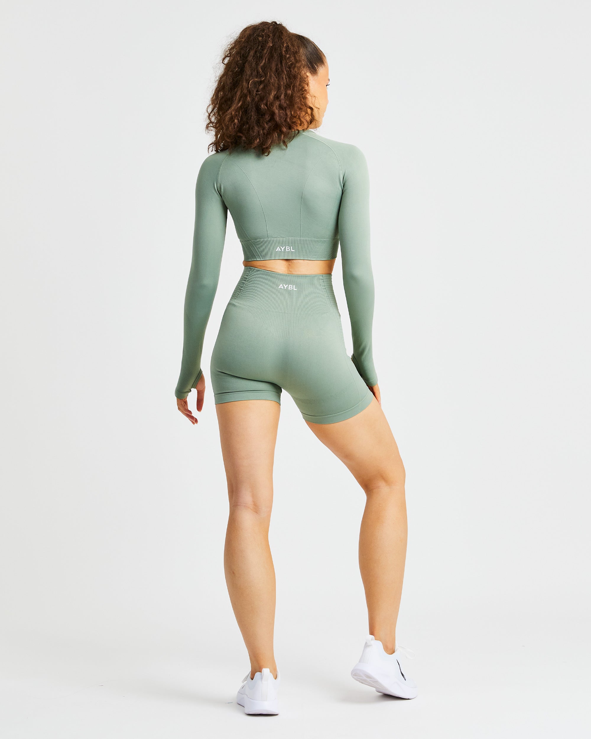 Balance V2 Seamless Shorts - Olive Groen