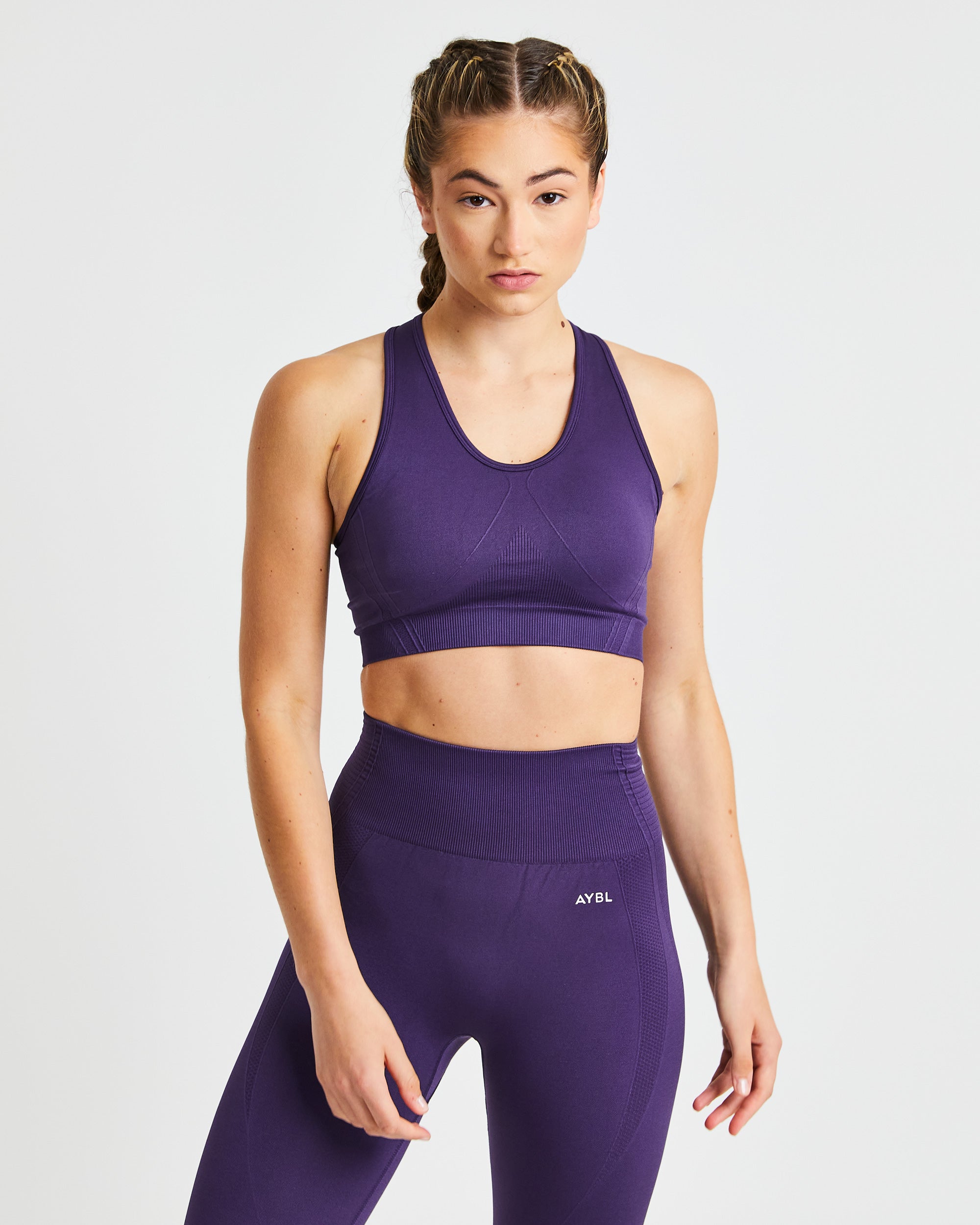 Balance V2 Seamless Sports Bra - Mulberry Paars