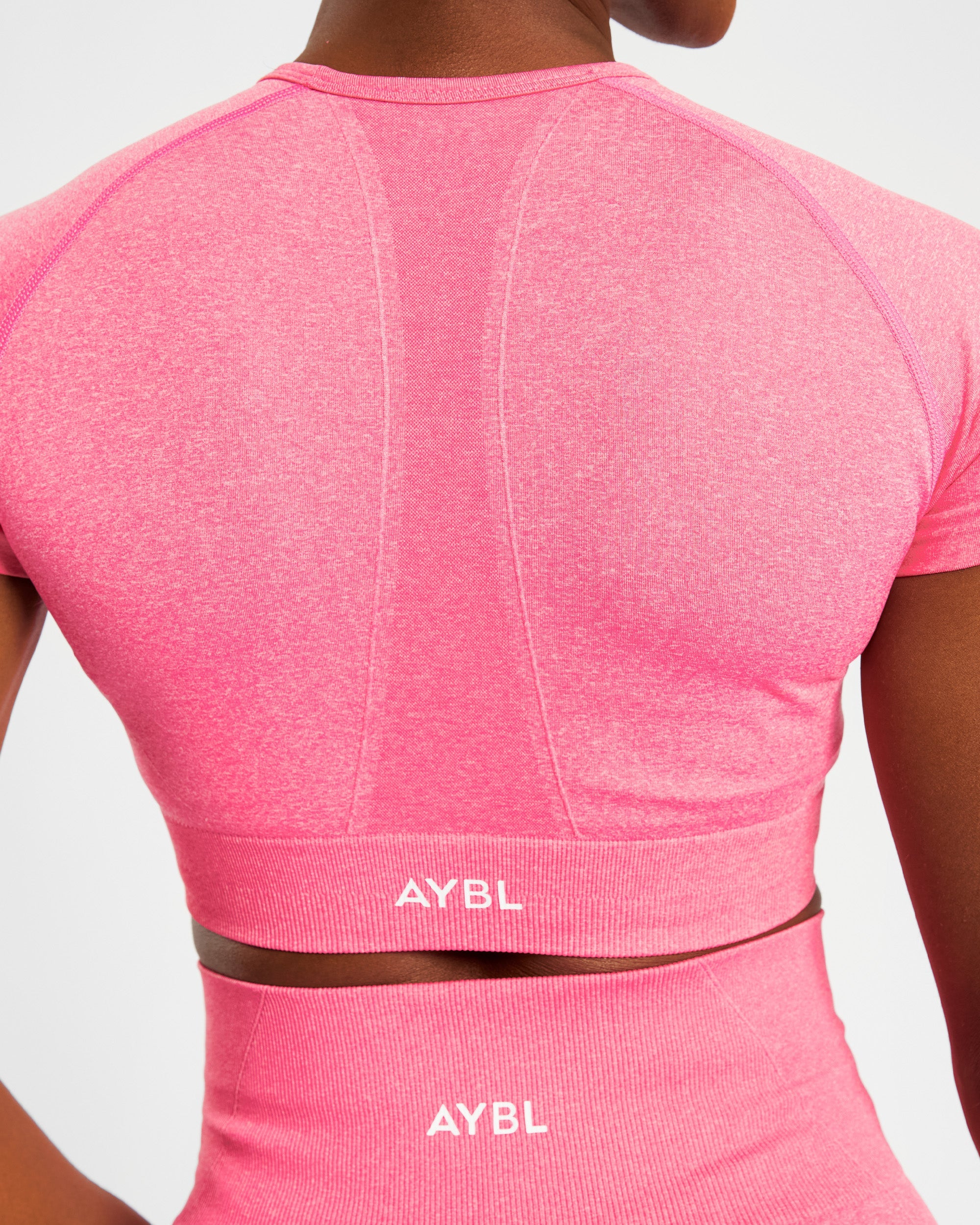 Empower Seamless Crop Top - Roze Marl