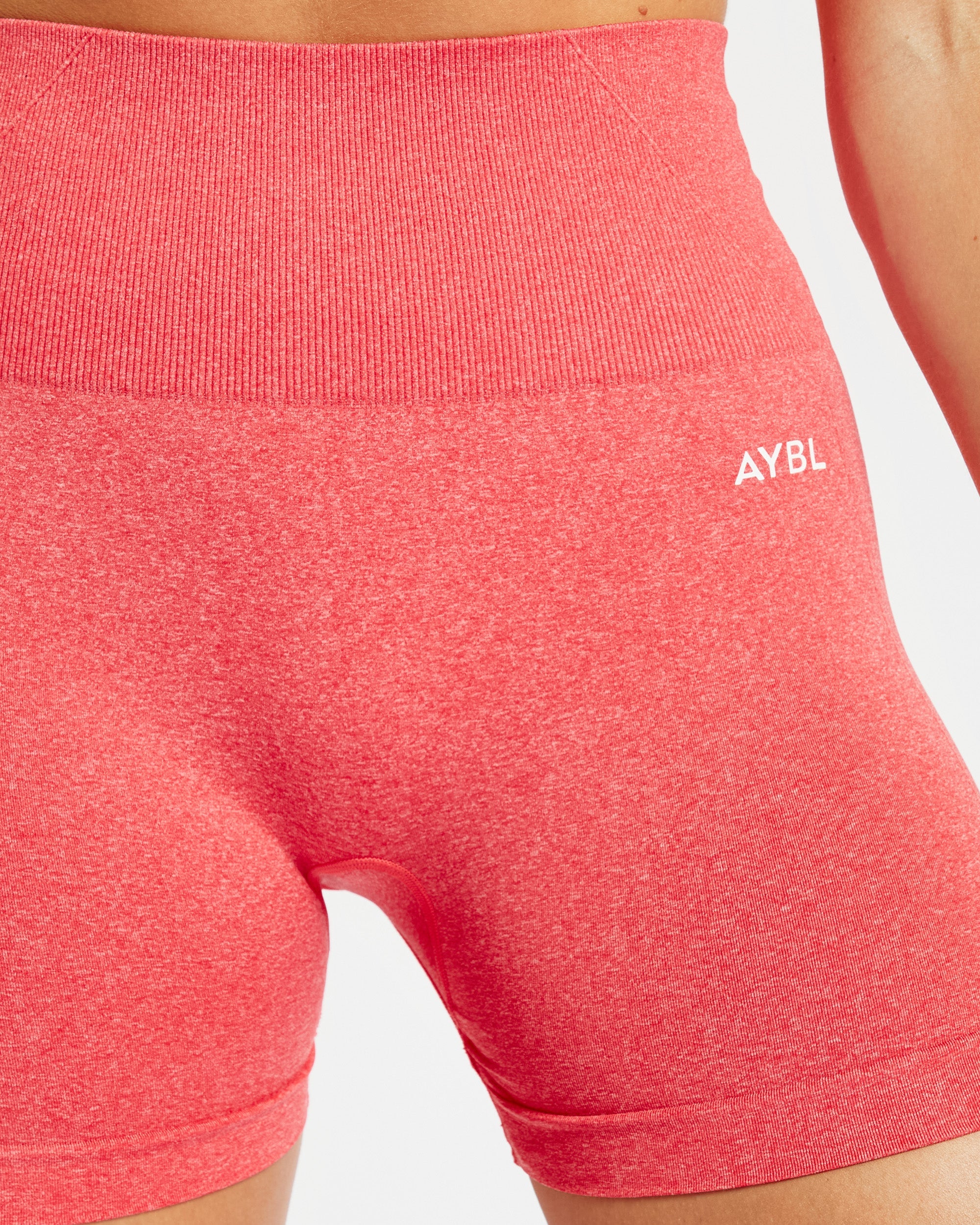 Empower Seamless Shorts - Coral Rood Marl