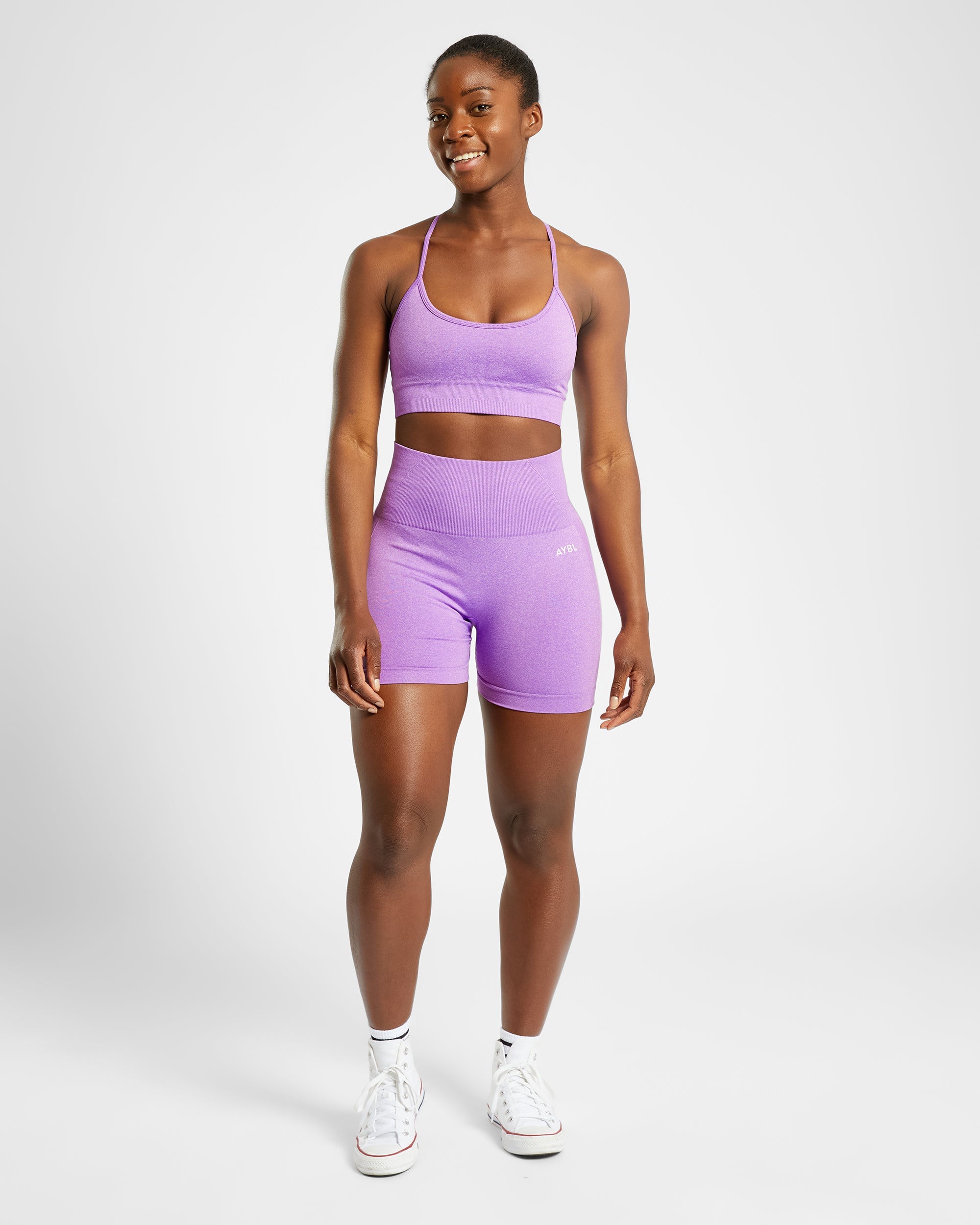 Empower Seamless Shorts - Paars Marl