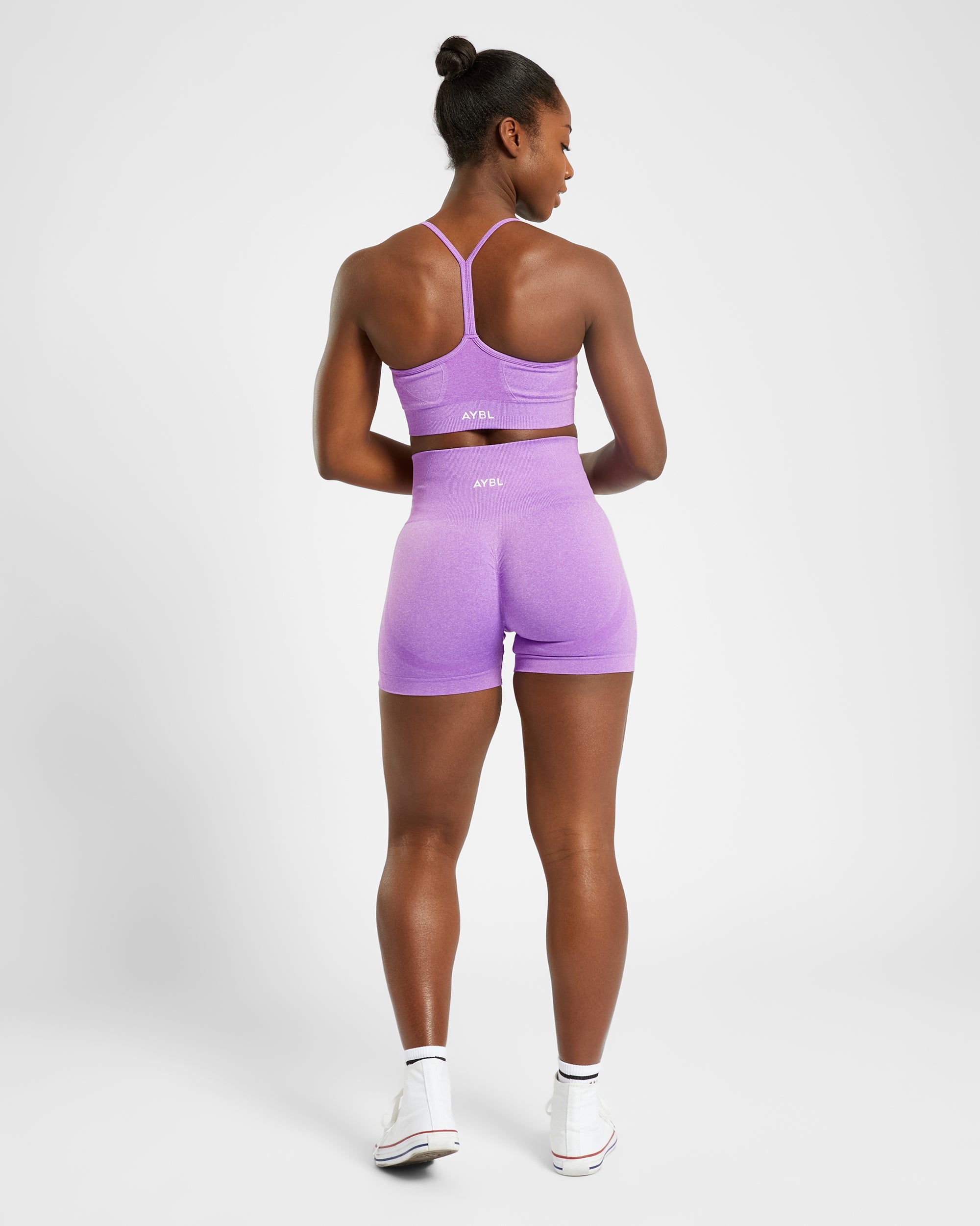 Empower Seamless Shorts - Paars Marl
