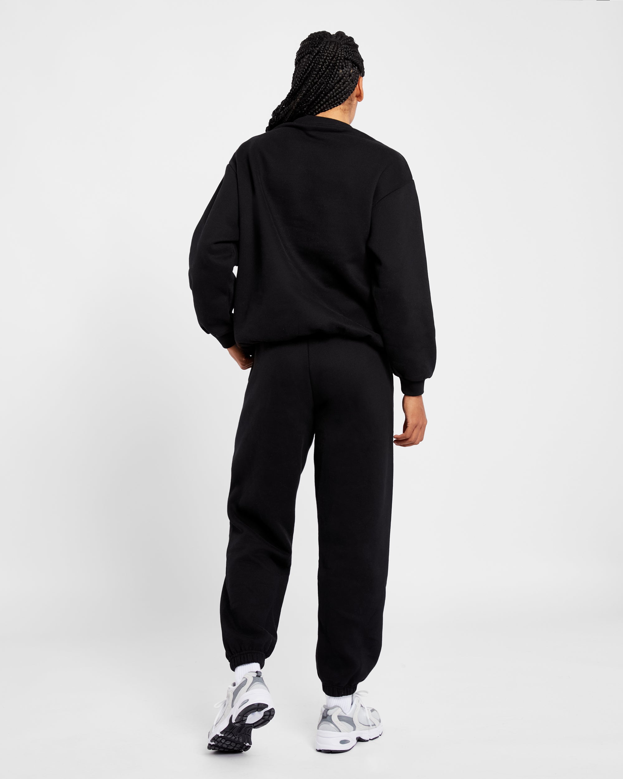 Varsity Oversized Sweatshirt - Zwart