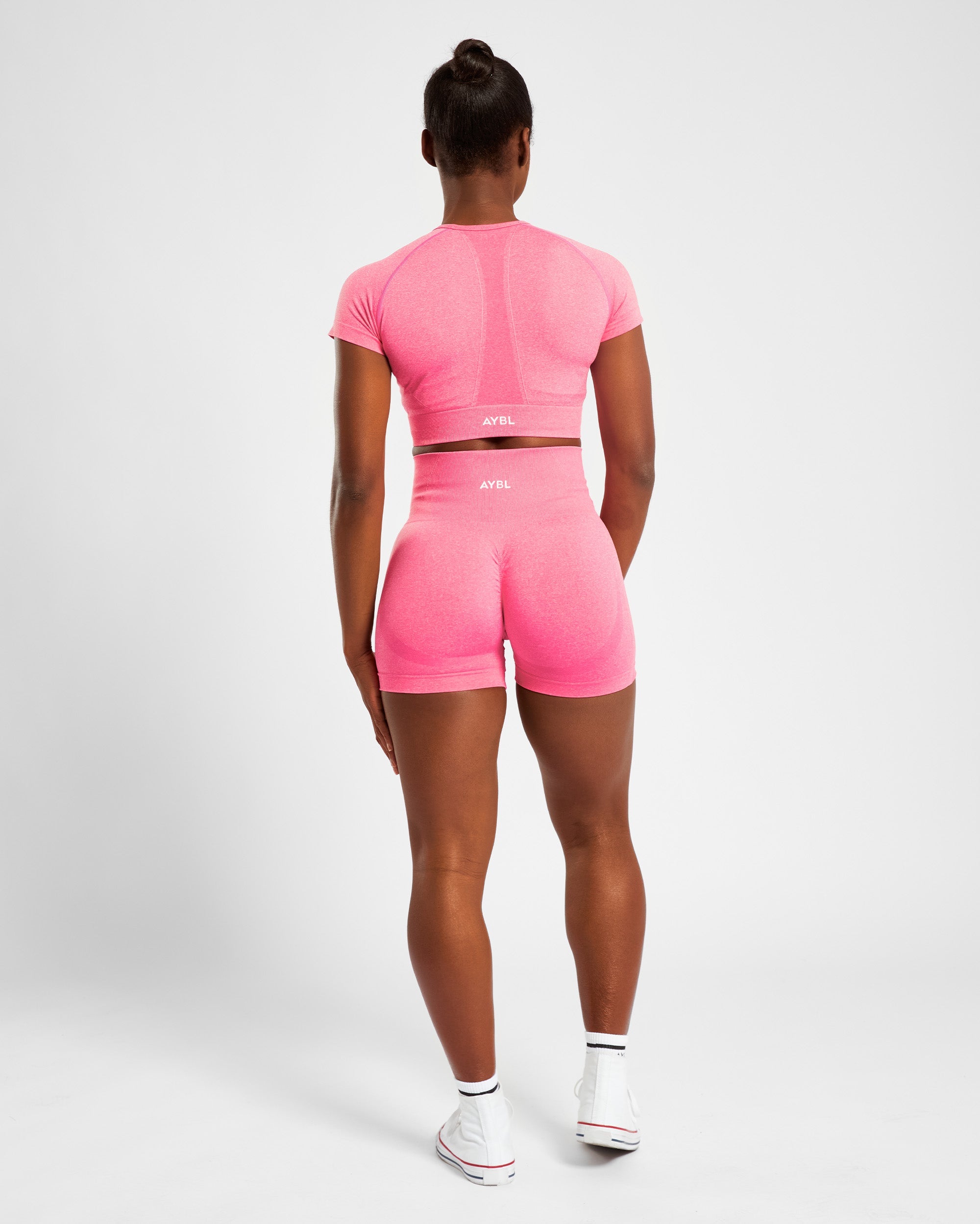 Empower Seamless Crop Top - Roze Marl