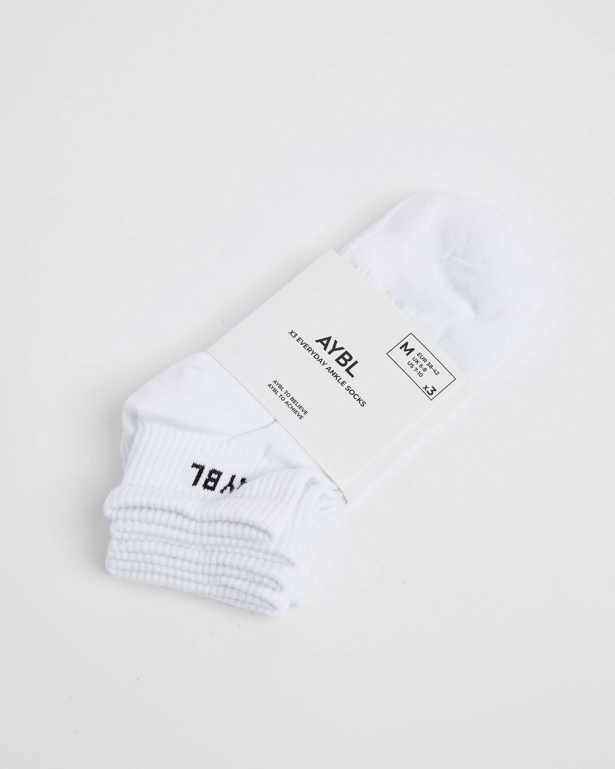 Everyday Ankle Socks (3 Pack) - Wit