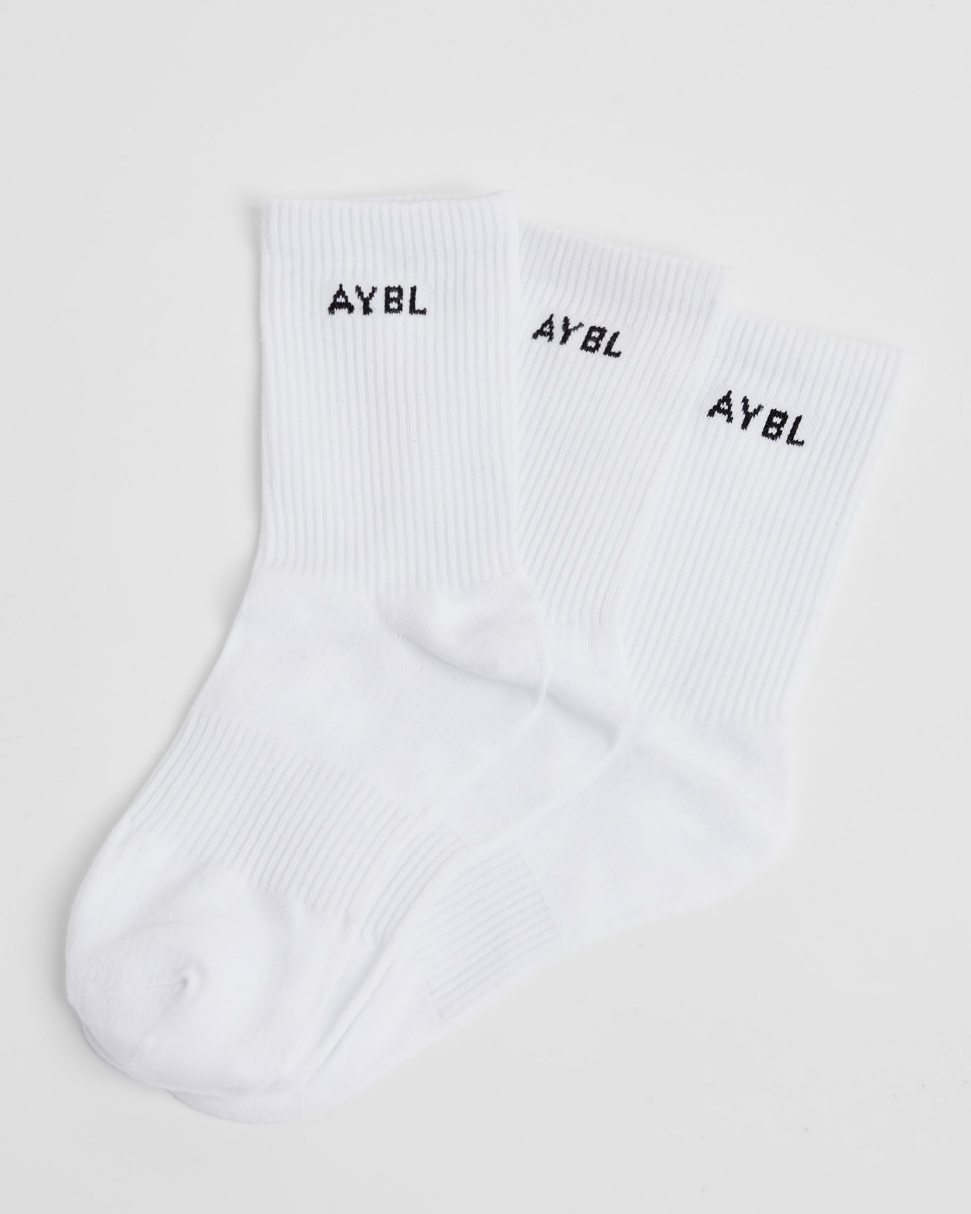 Everyday Crew Socks (3 Pack) - Wit