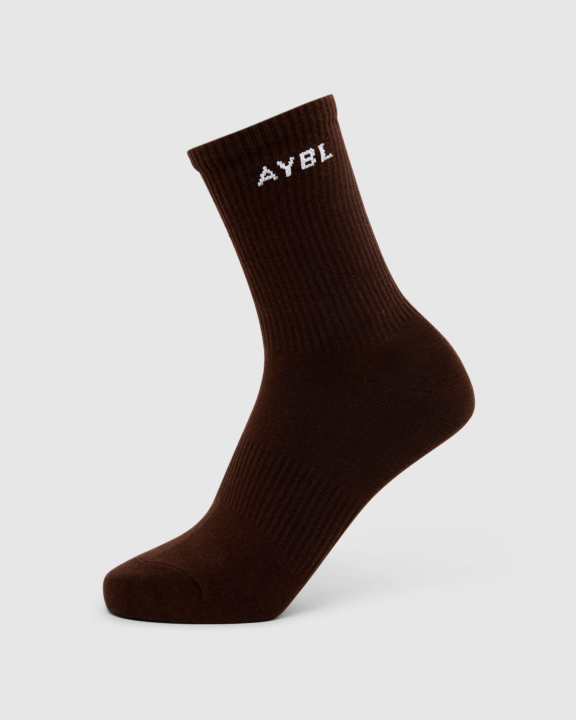 Everyday Crew Socks (3 Pack) - Nude/Mocha/Brown