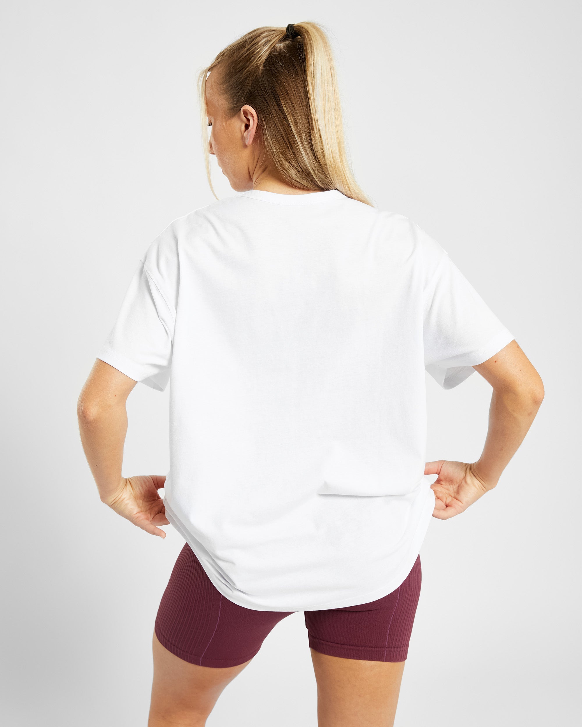 Varsity Oversized T Shirt - Wit