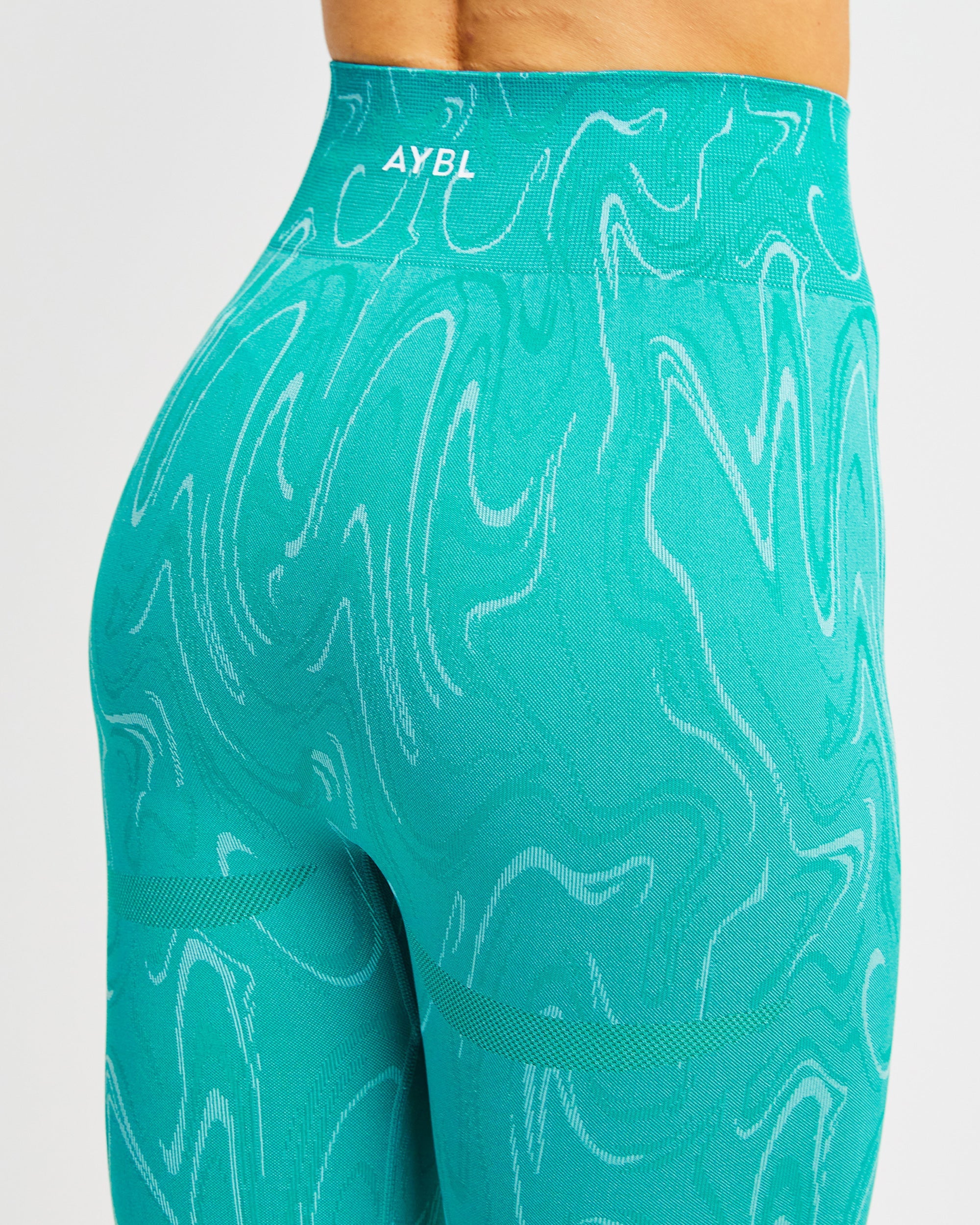 Velocity Seamless Leggings - Turquoise