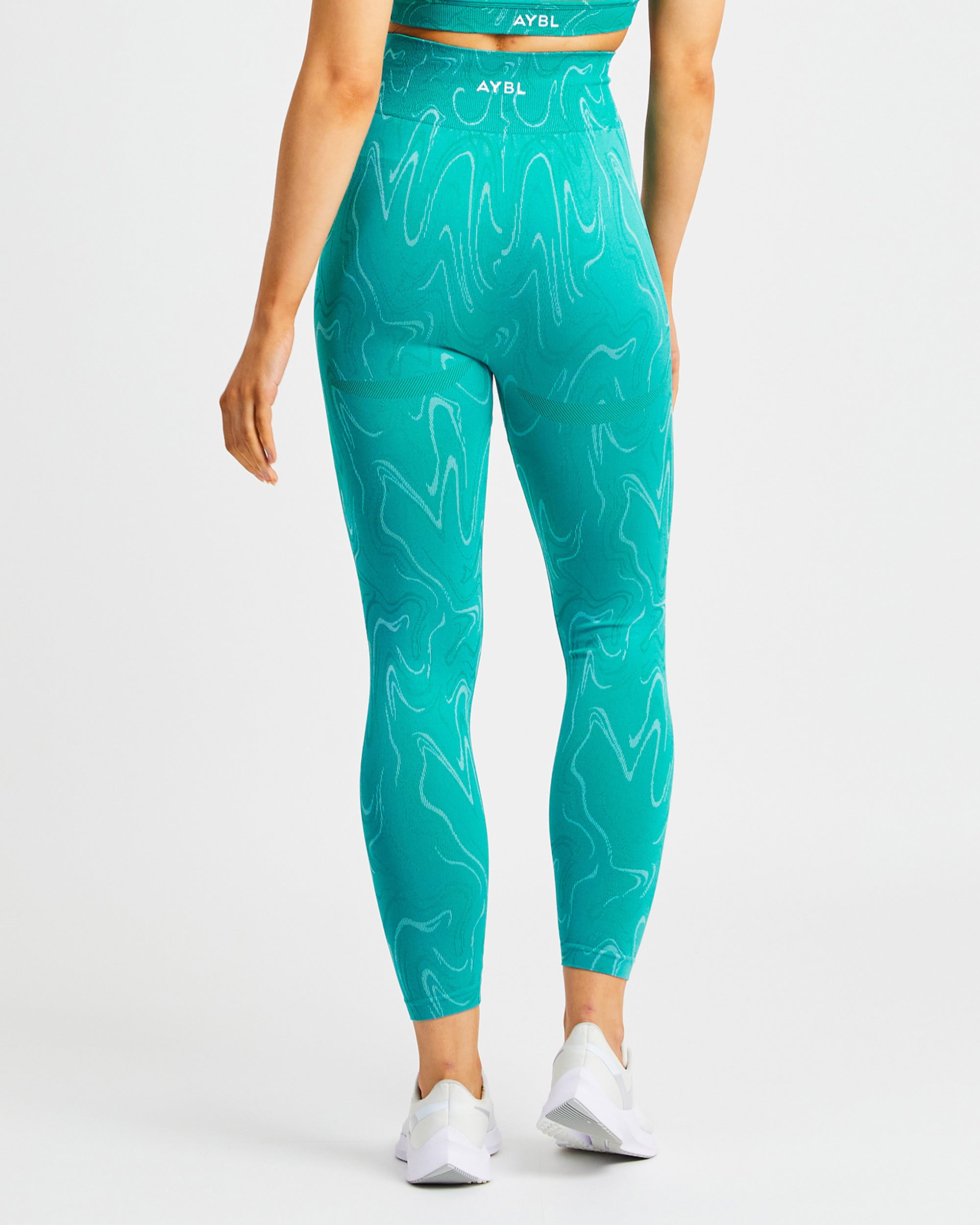 Velocity Seamless Leggings - Turquoise