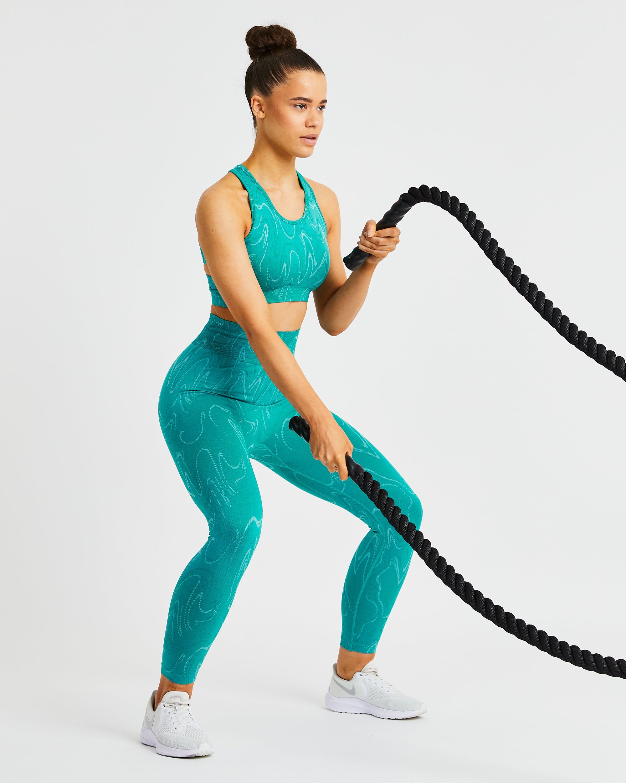 Velocity Seamless Leggings - Turquoise