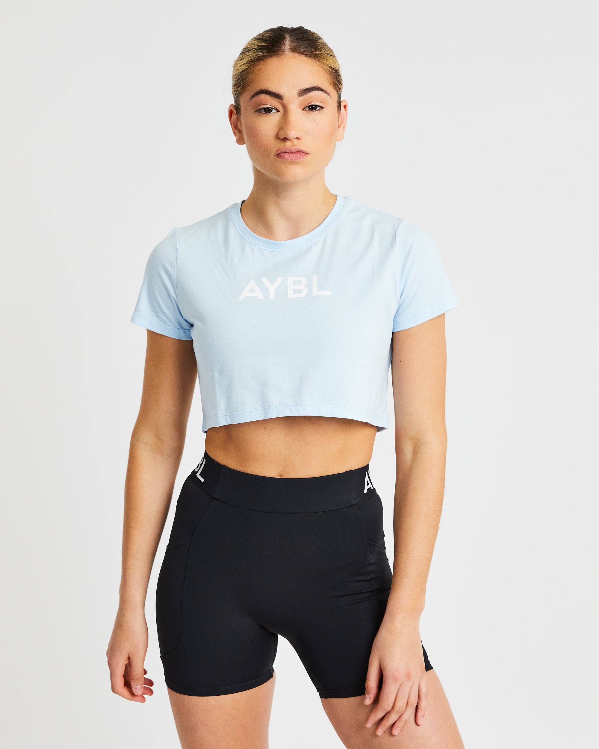 Crop T Shirt - Blauw