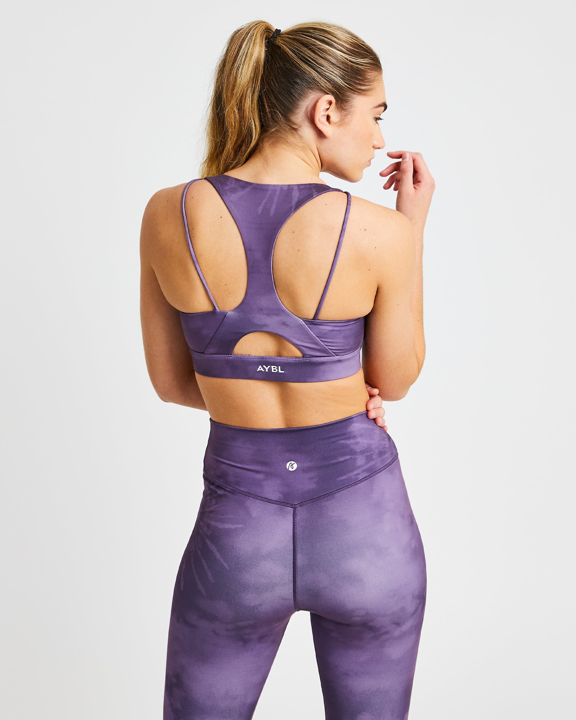 Core Sports Bra - Paars Tie Dye