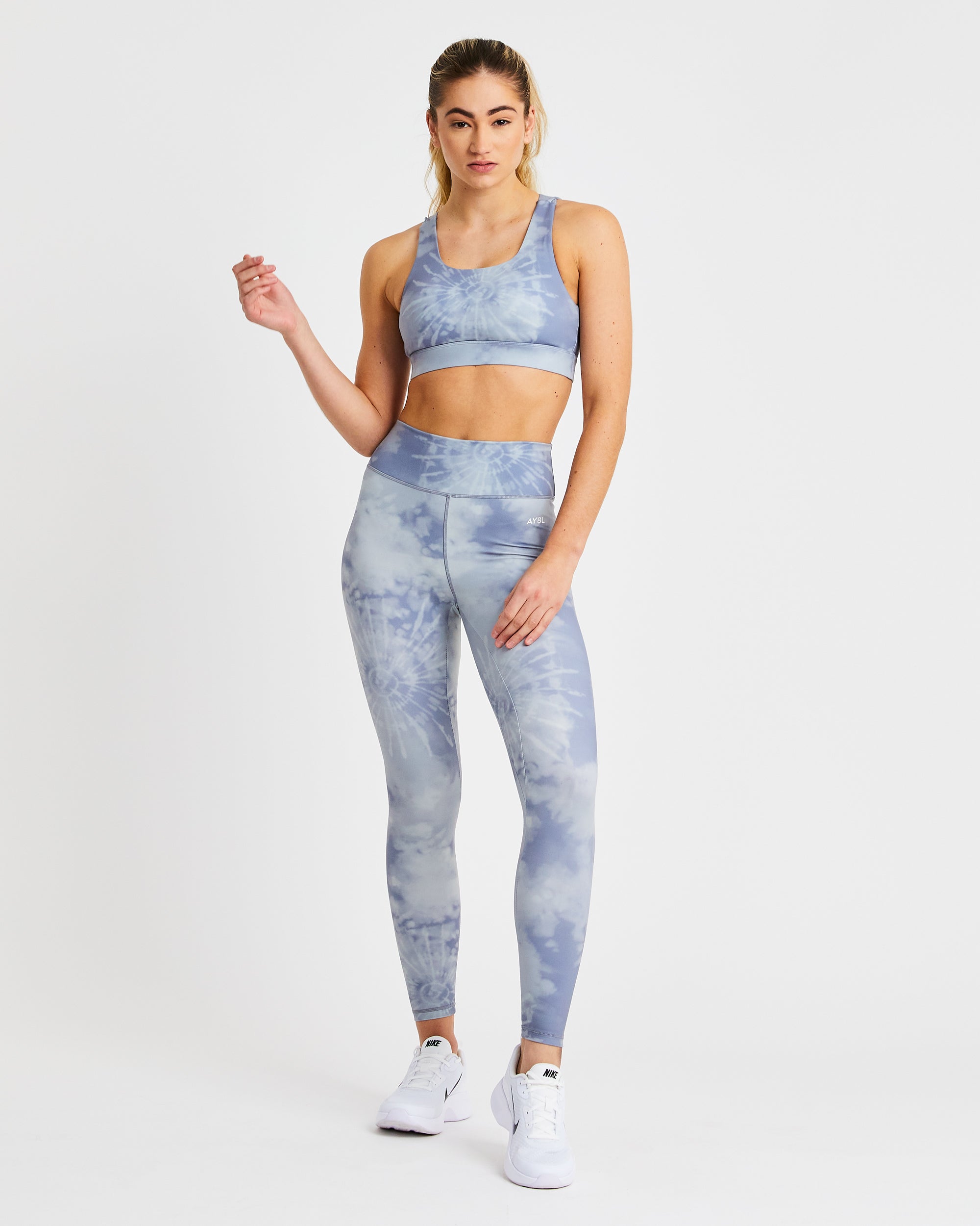 Core Leggings - Grijs Tie Dye