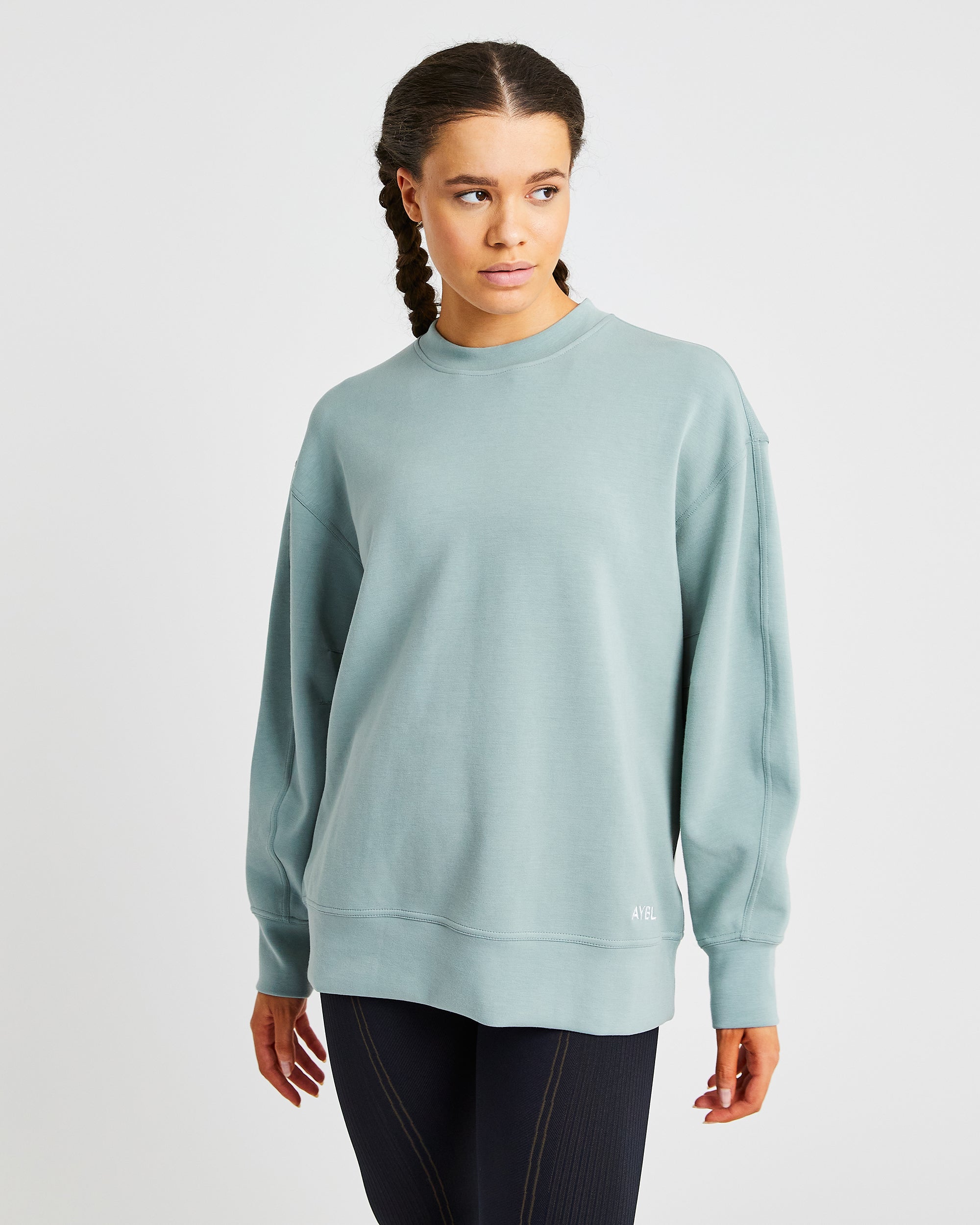 Oversized Jumper - Sage Groen