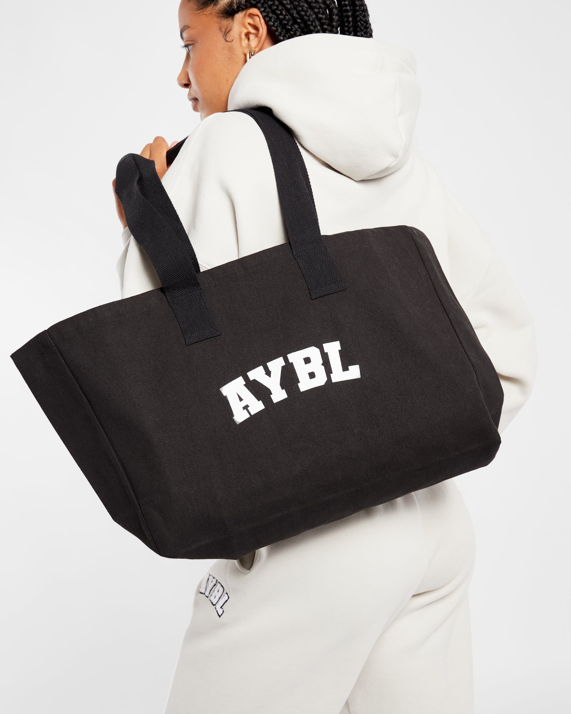 Varsity Tote Bag - Zwart