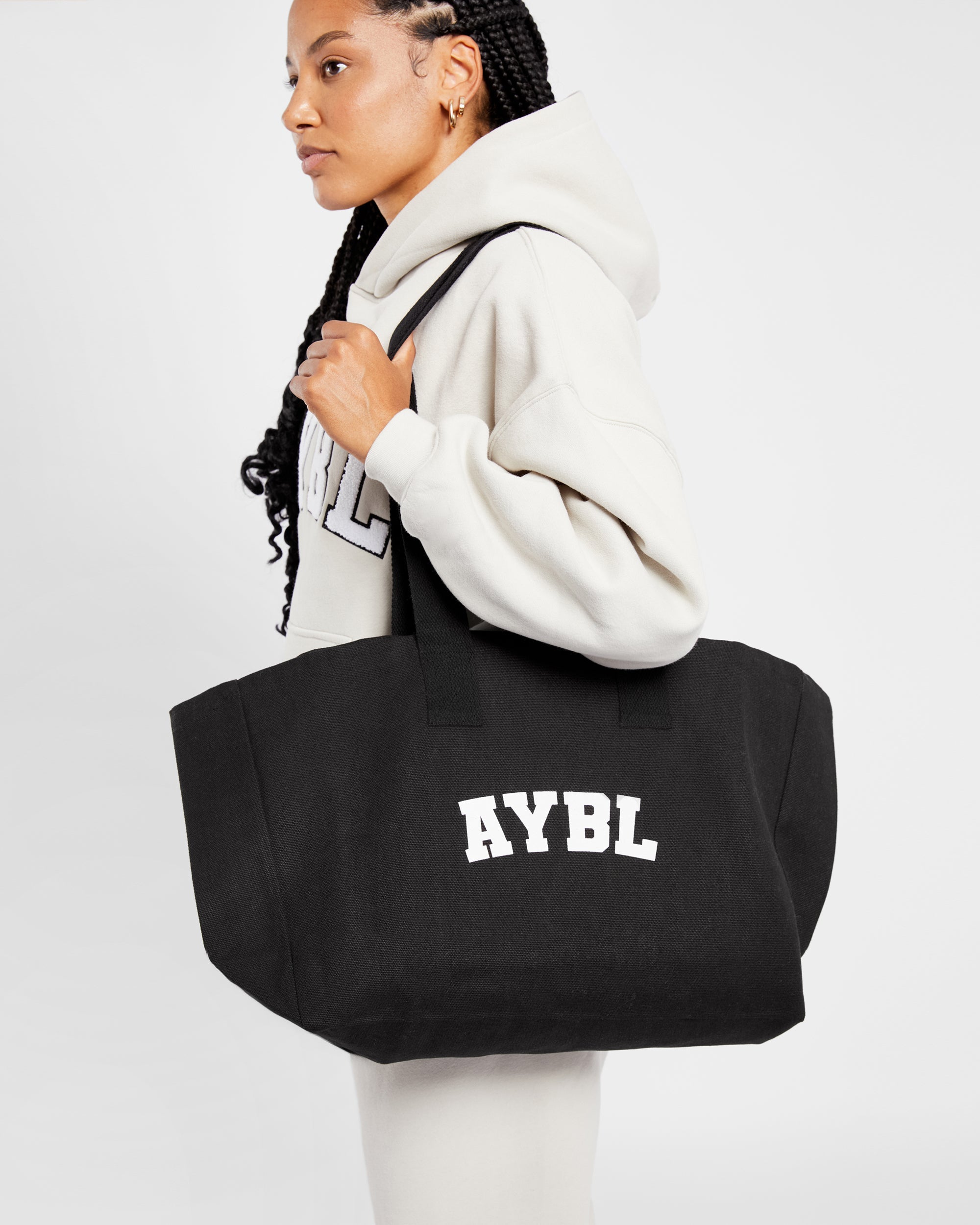 Varsity Tote Bag - Zwart