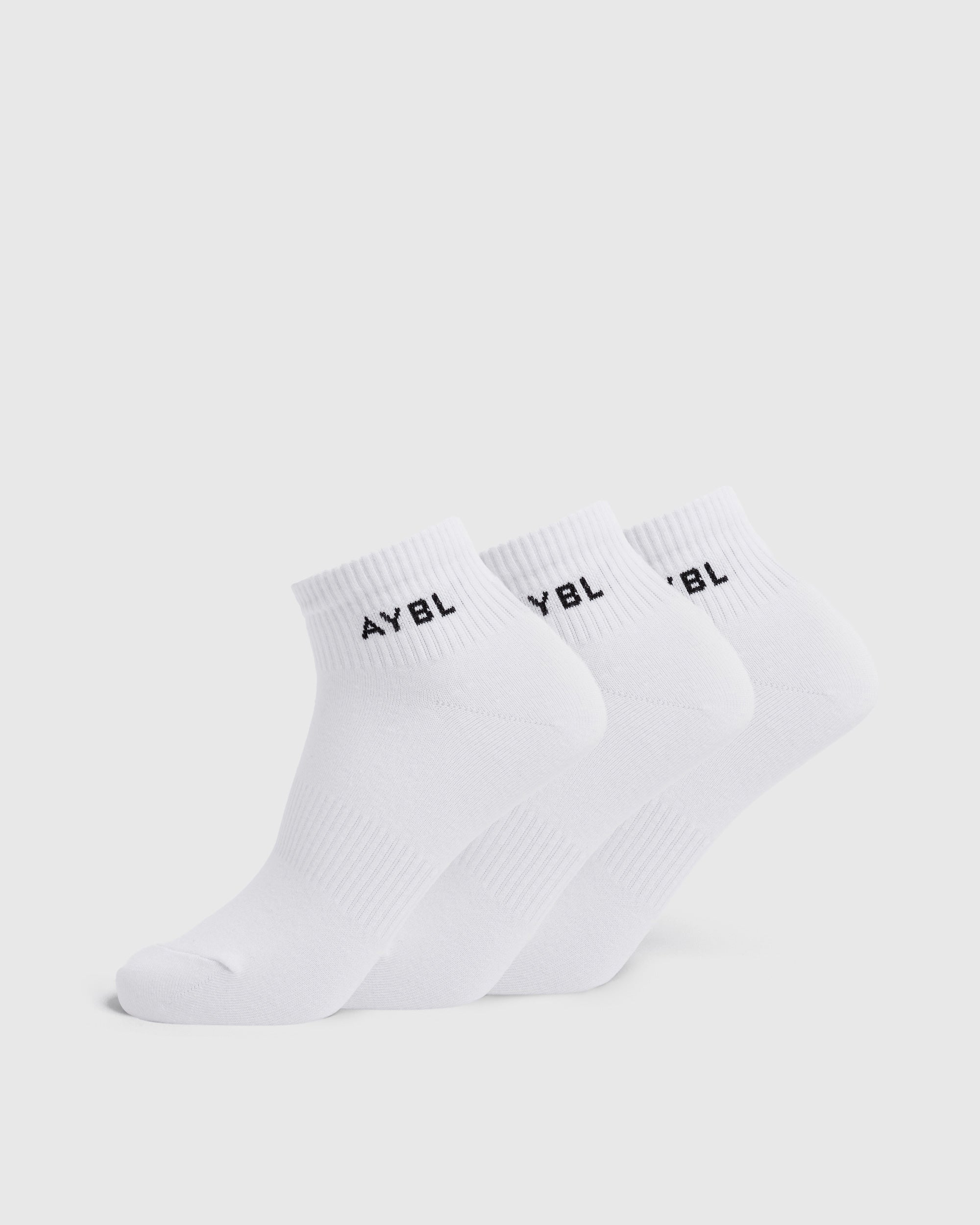 Everyday Ankle Socks (3 Pack) - Wit